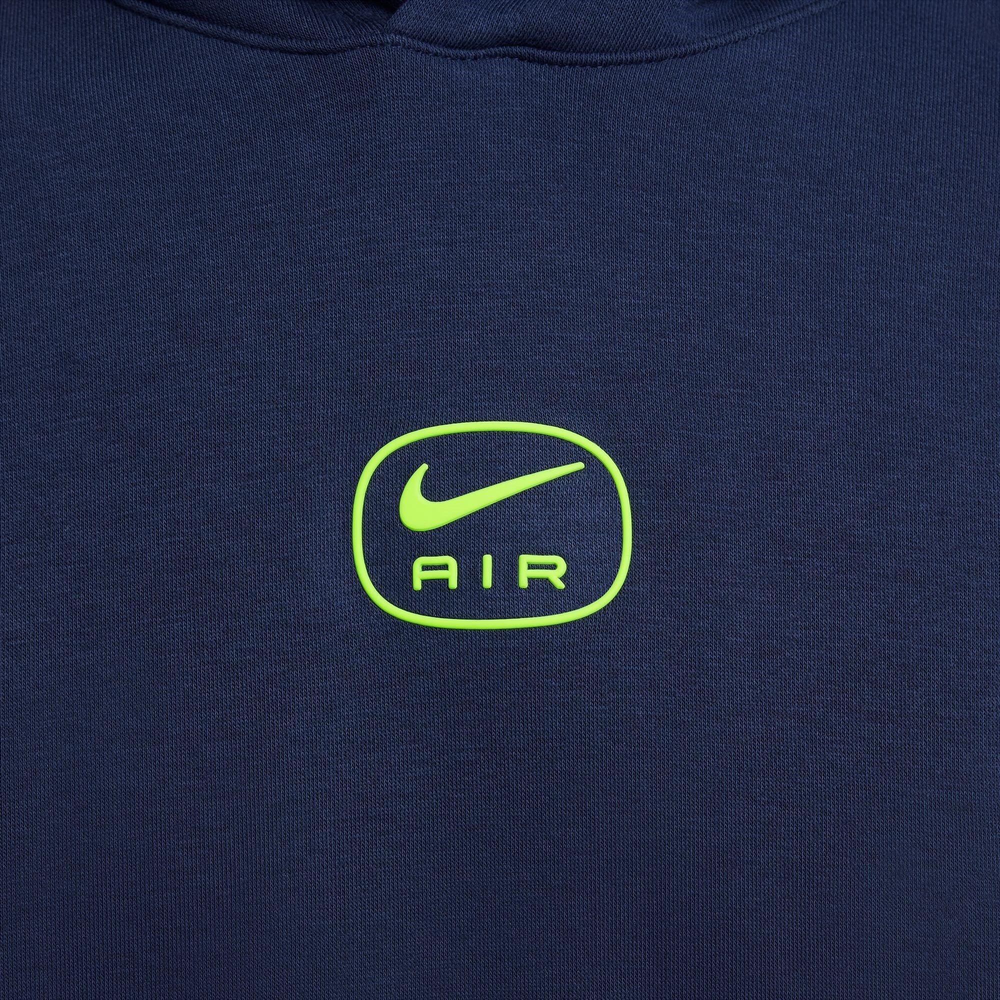 Azul Marinho/Azul/Volt - Nike - NSW SW AIR PO HOODY FLC BB - 4