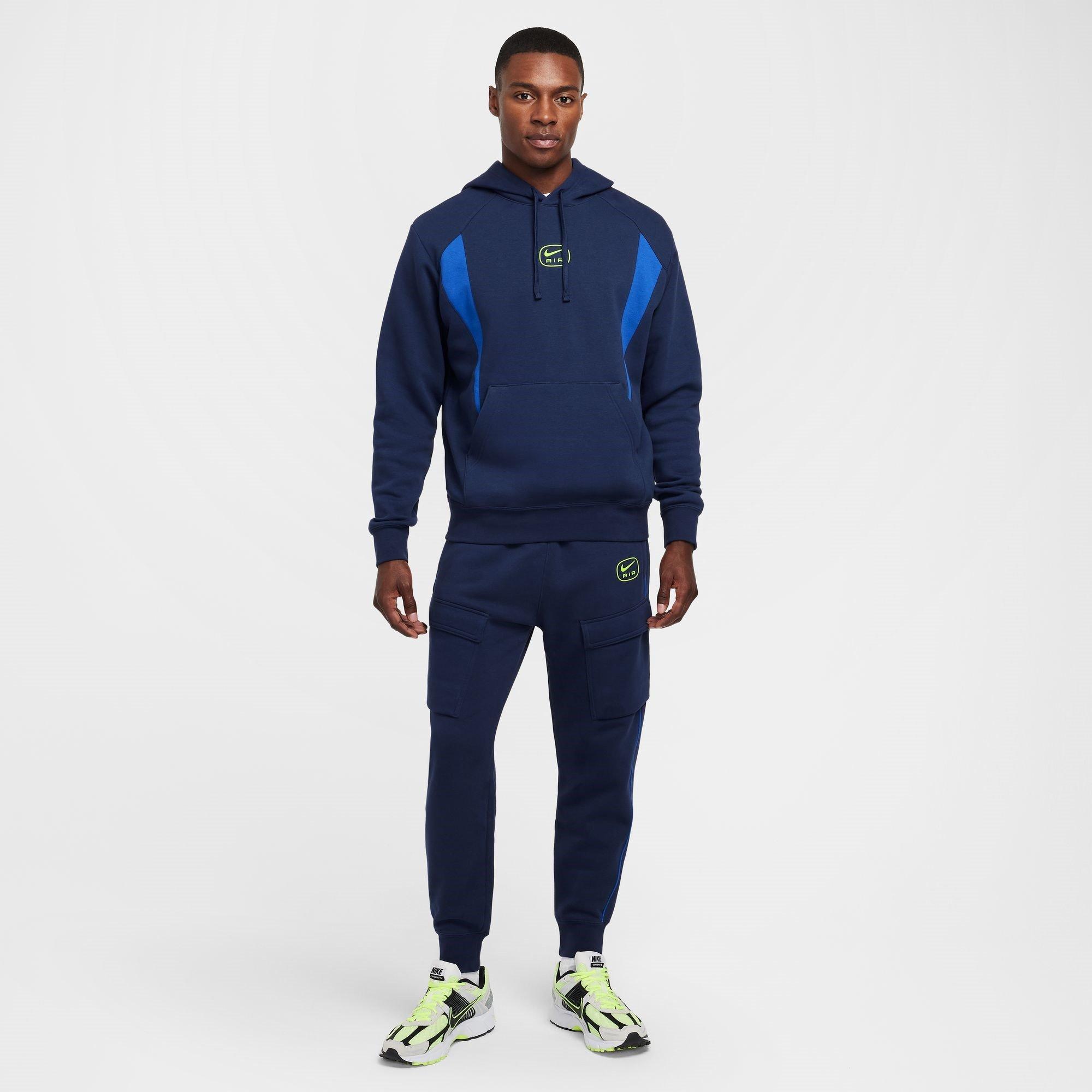 Azul Marinho/Azul/Volt - Nike - NSW SW AIR PO HOODY FLC BB - 7