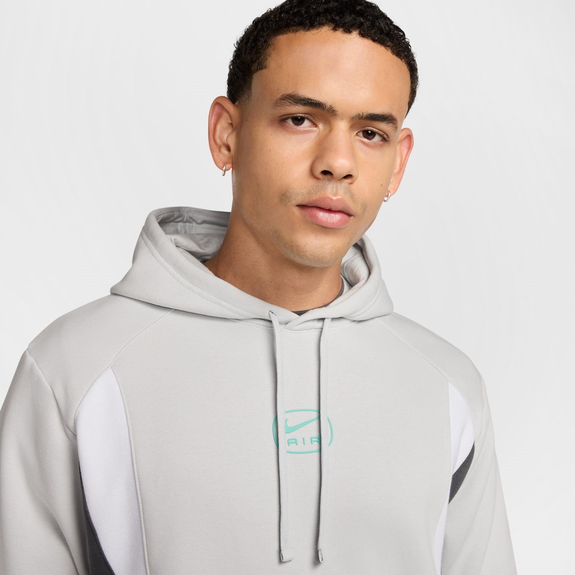 Grey/Grey/White - Nike - M NSW SW AIR PO HOODY FLC BB - 3