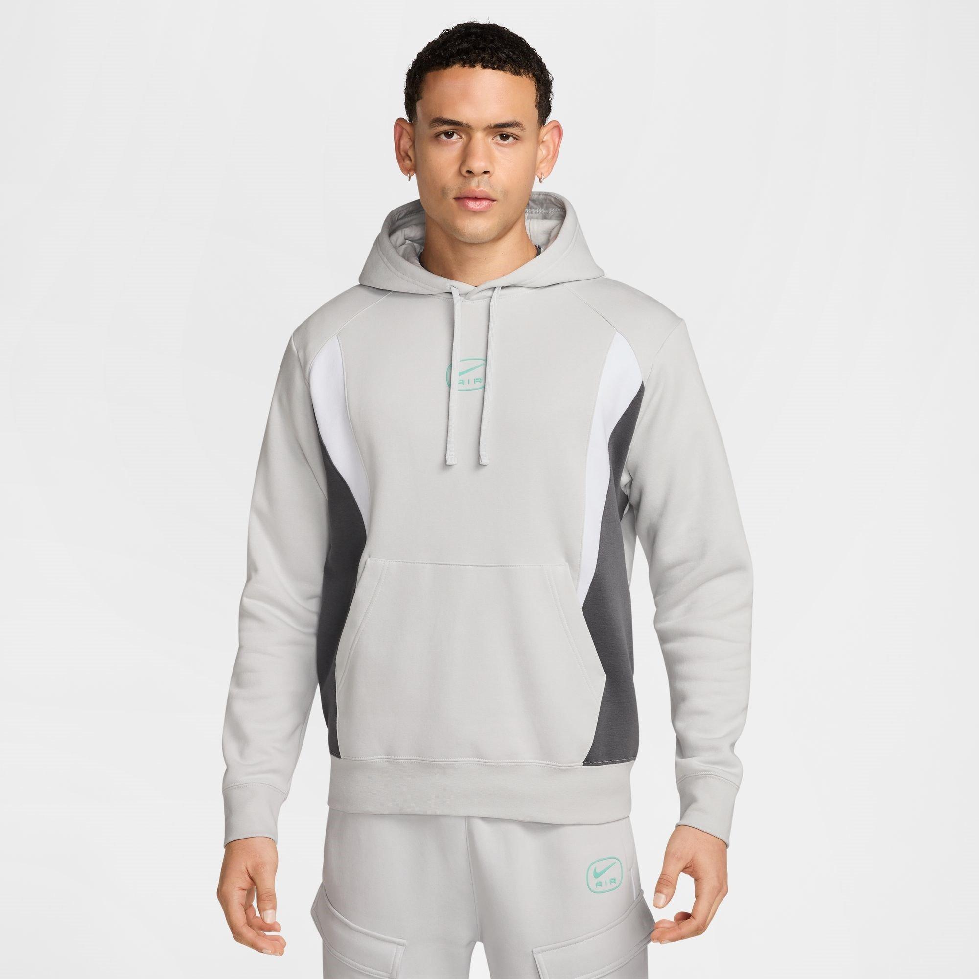 Grey/Grey/White - Nike - M NSW SW AIR PO HOODY FLC BB - 5