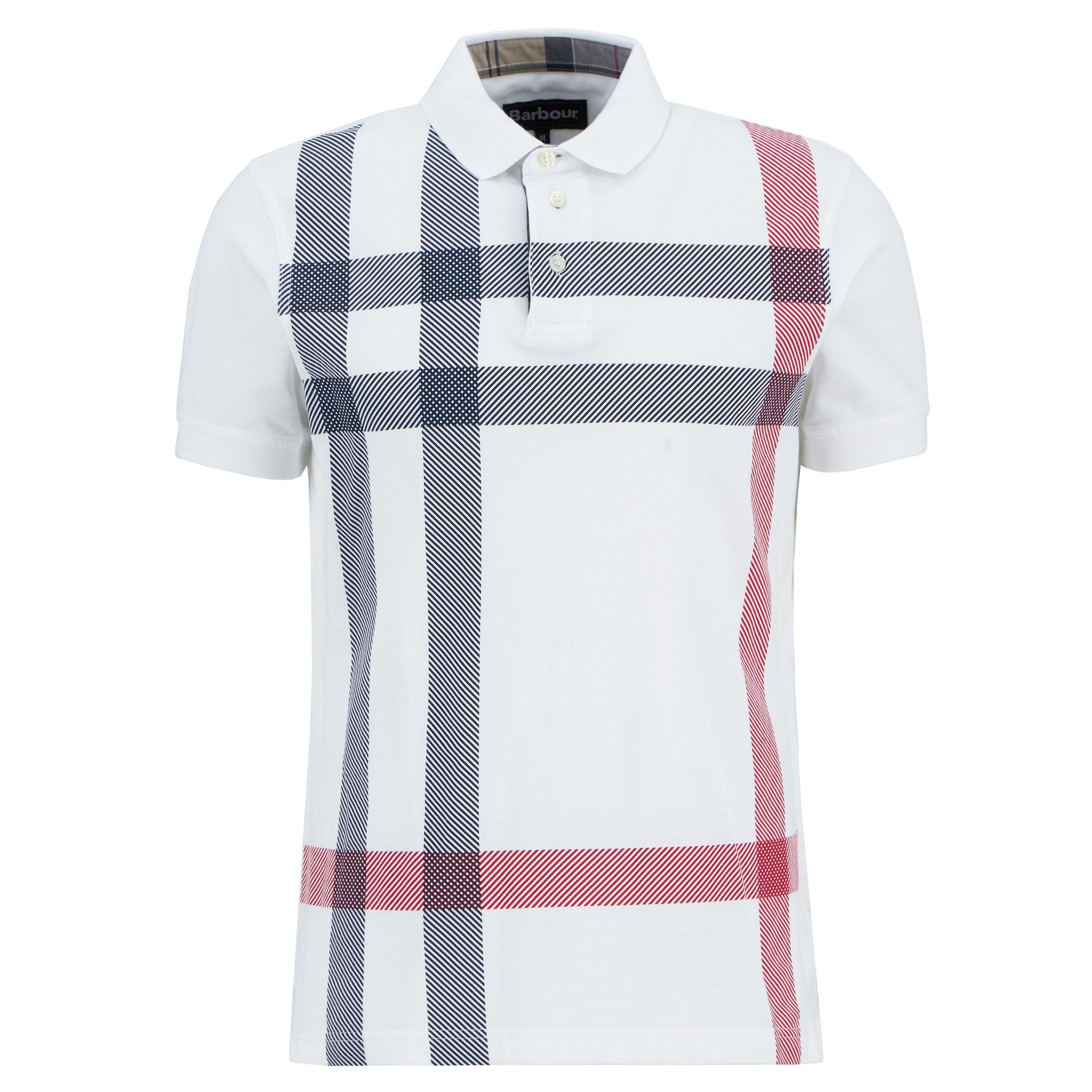 Barbour Mens Blaine Polo Shirt - White - XL