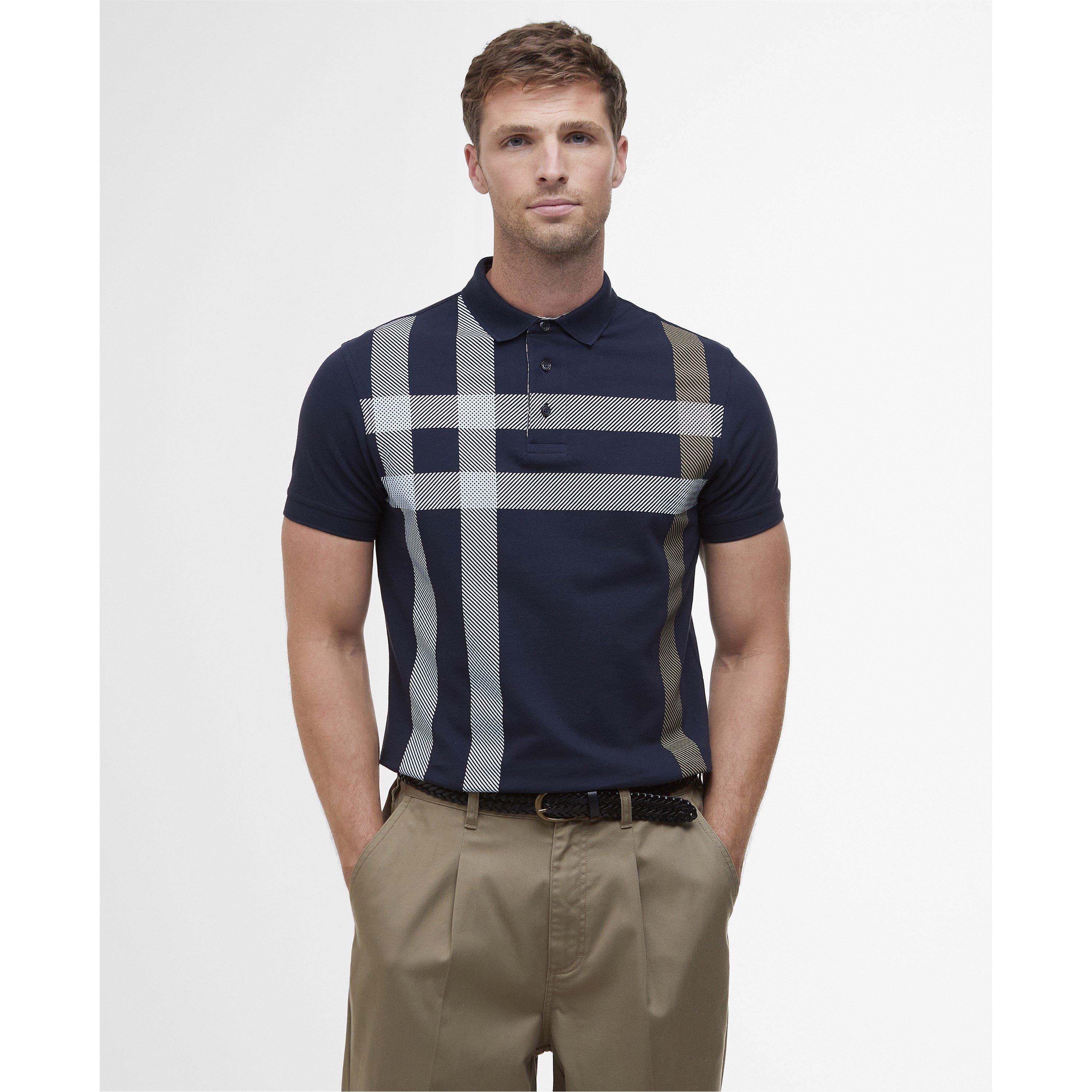 Navy/Pine NY94 - Barbour - Mens Blaine Polo Shirt - 2