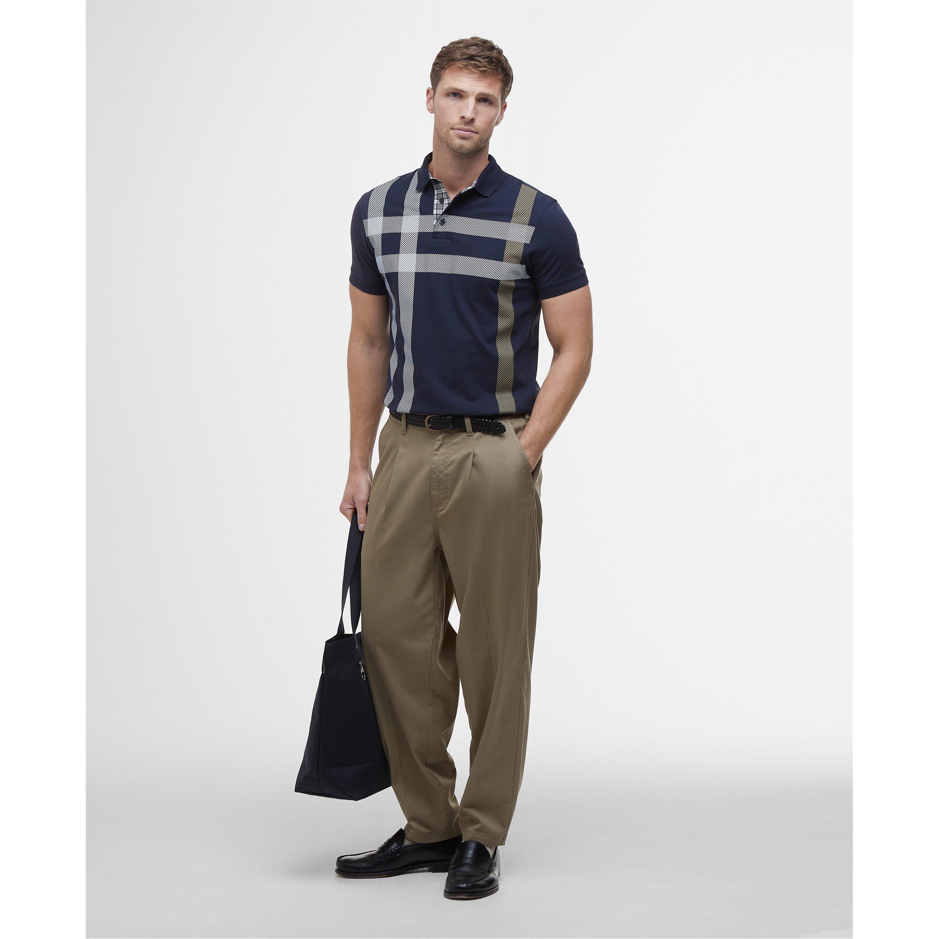 Navy/Pine NY94 - Barbour - Mens Blaine Polo Shirt - 4