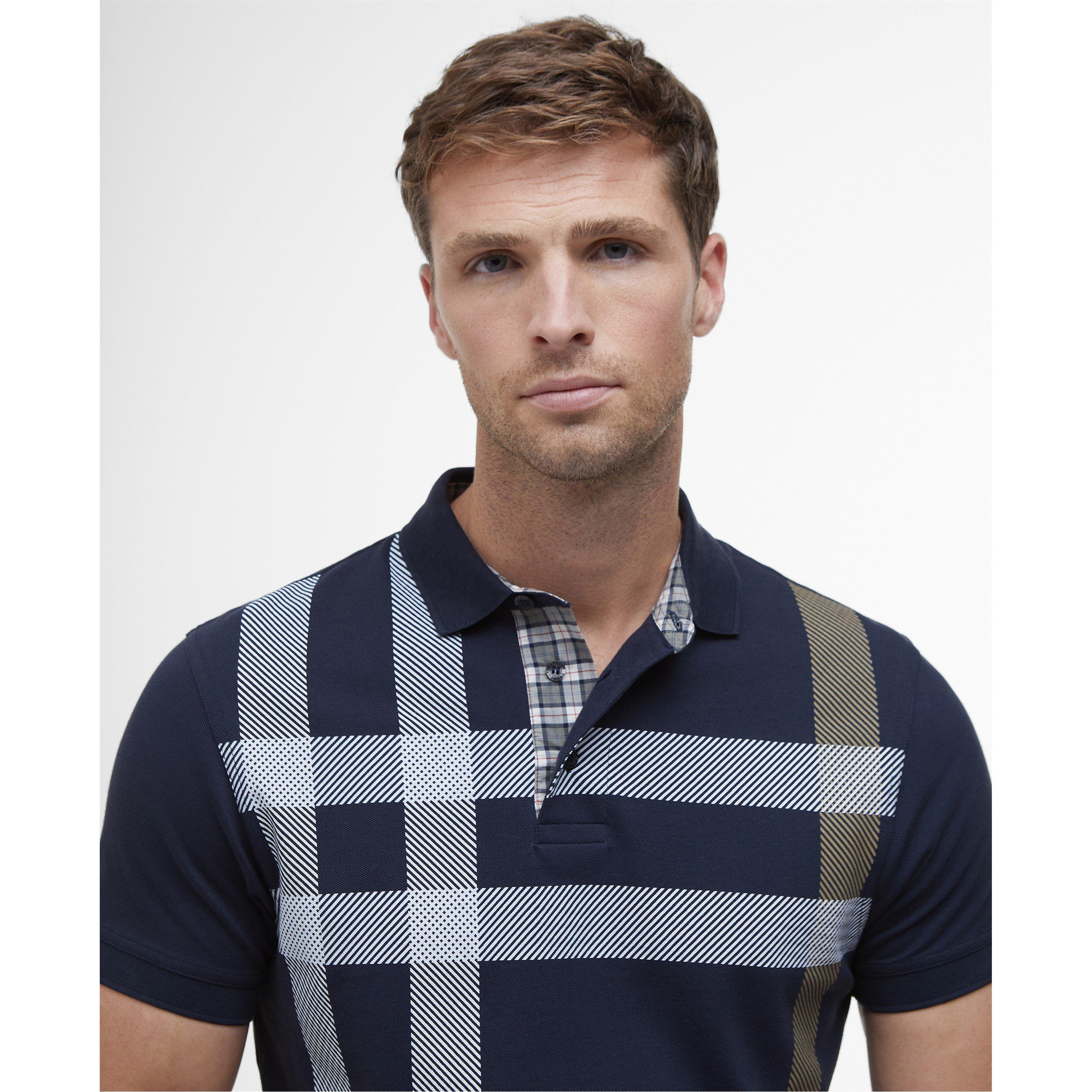 Navy/Pine NY94 - Barbour - Mens Blaine Polo Shirt - 5
