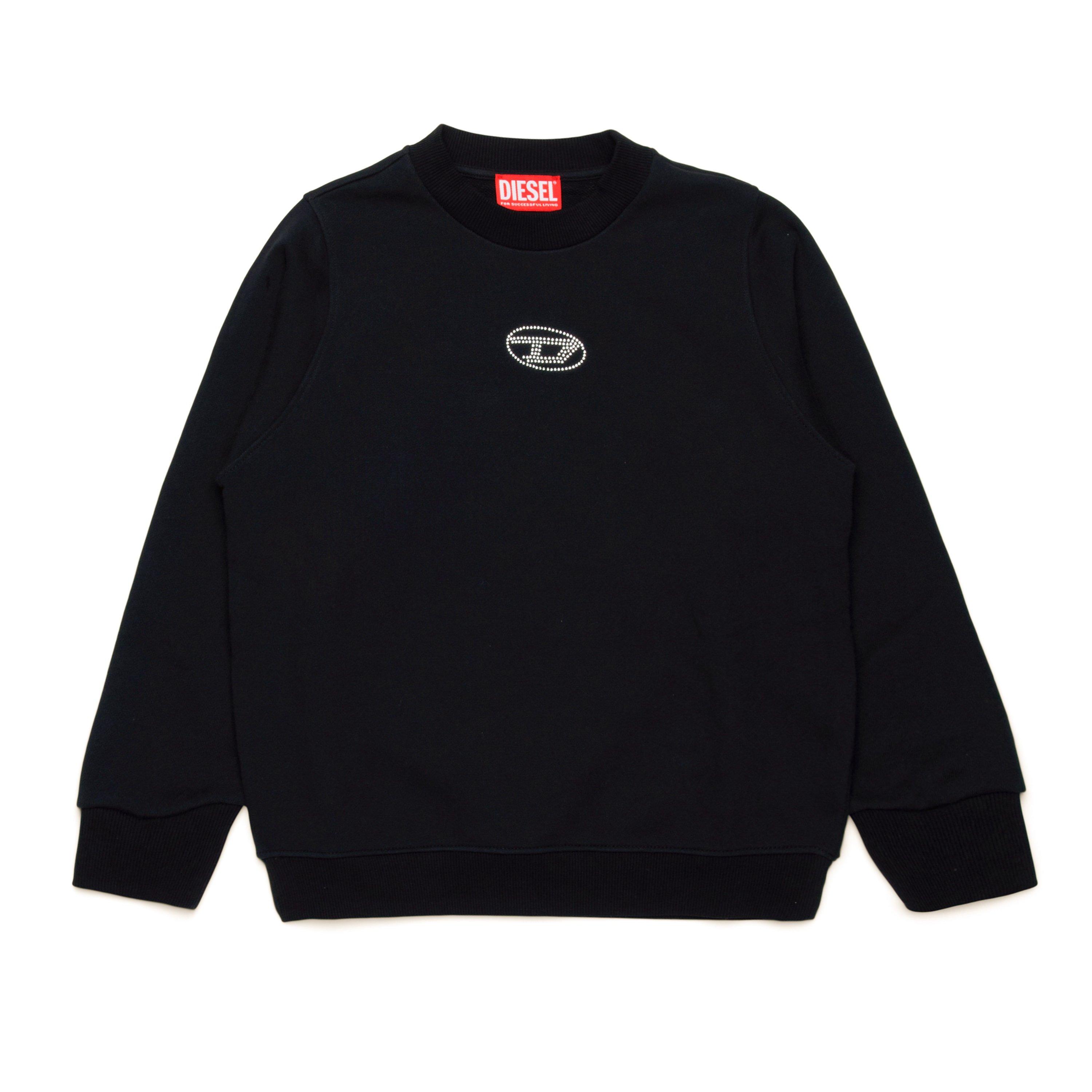 Black K900 - Diesel - Kids' Diamante Crew Sweatshirt - 1