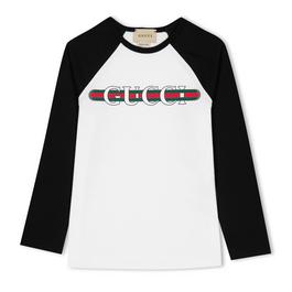 Gucci Long Sleeve Logo Tee Juniors