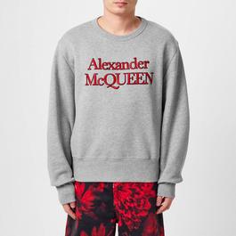 Alexander McQueen Kimono Sleeve Crew Sweatshirt