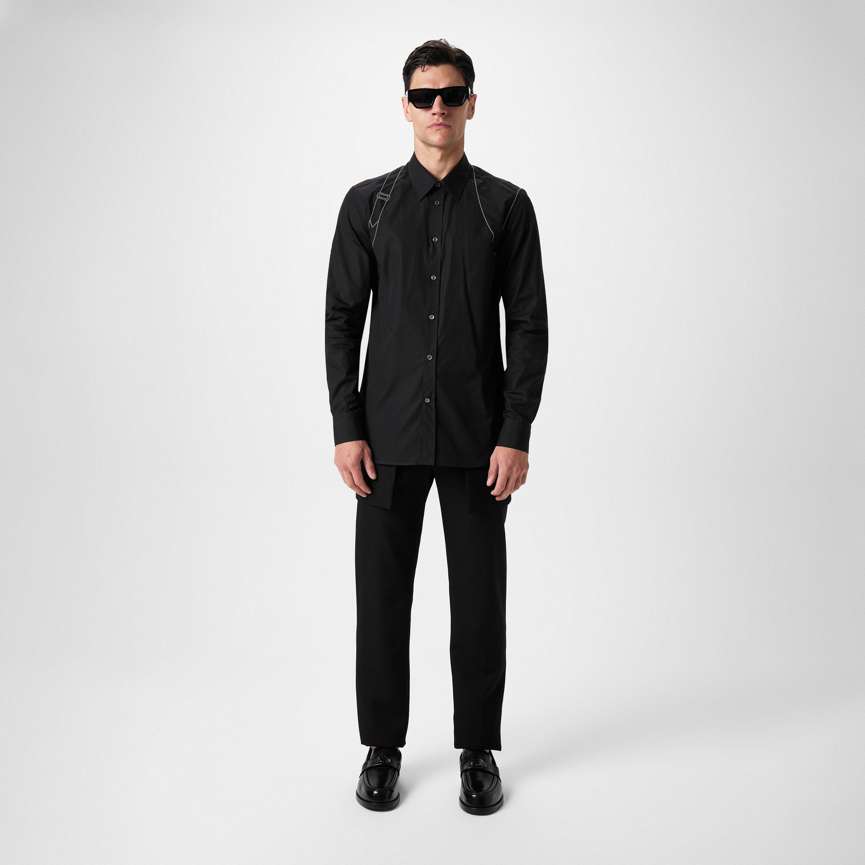 Black - Alexander McQueen - Contrast Stitch Shirt - 4