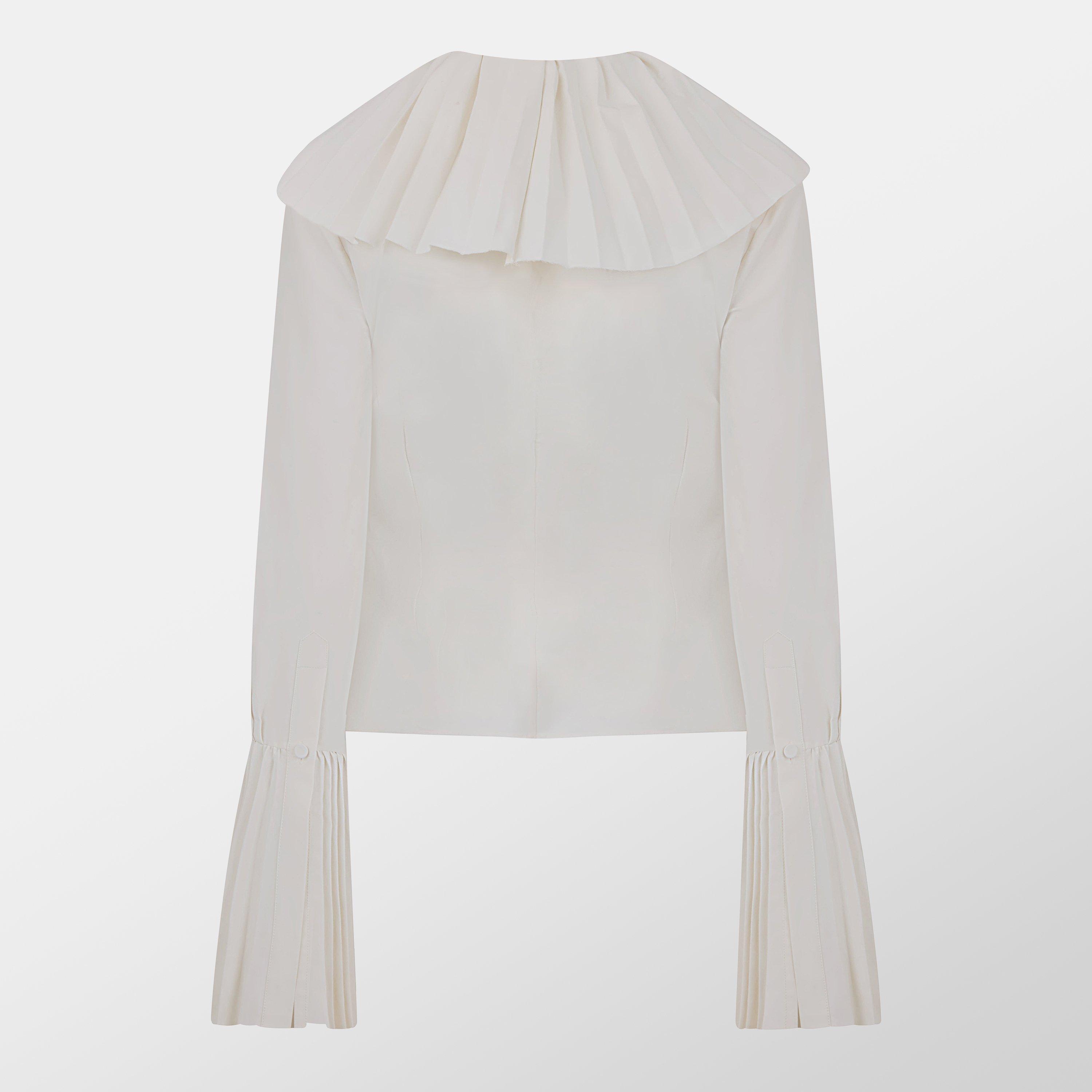 Ivory - Alexander McQueen - Plisse Blouse - 2