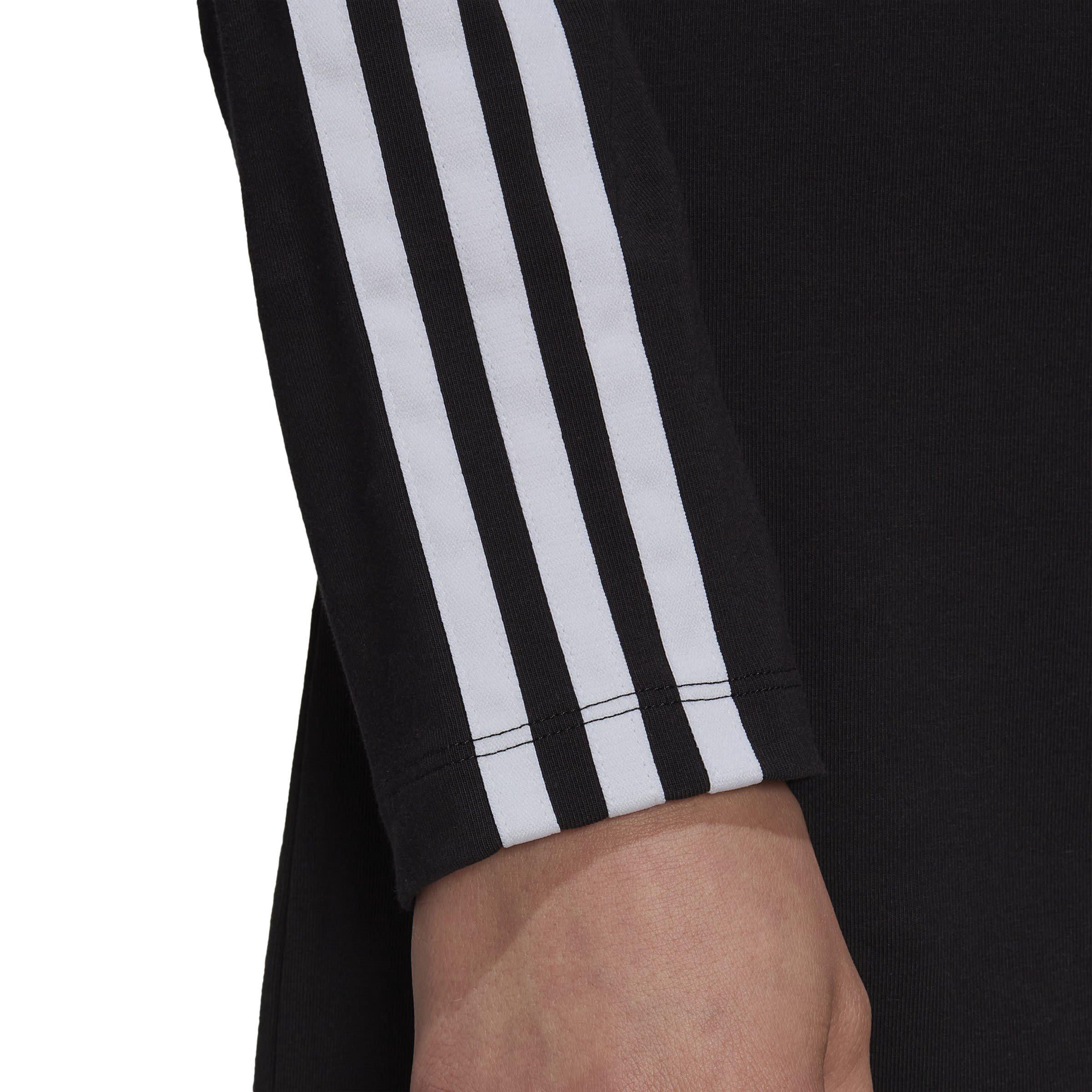 Preto - adidas Originals - Logo Embroidered Midi Cardigan Dress Womens - 6