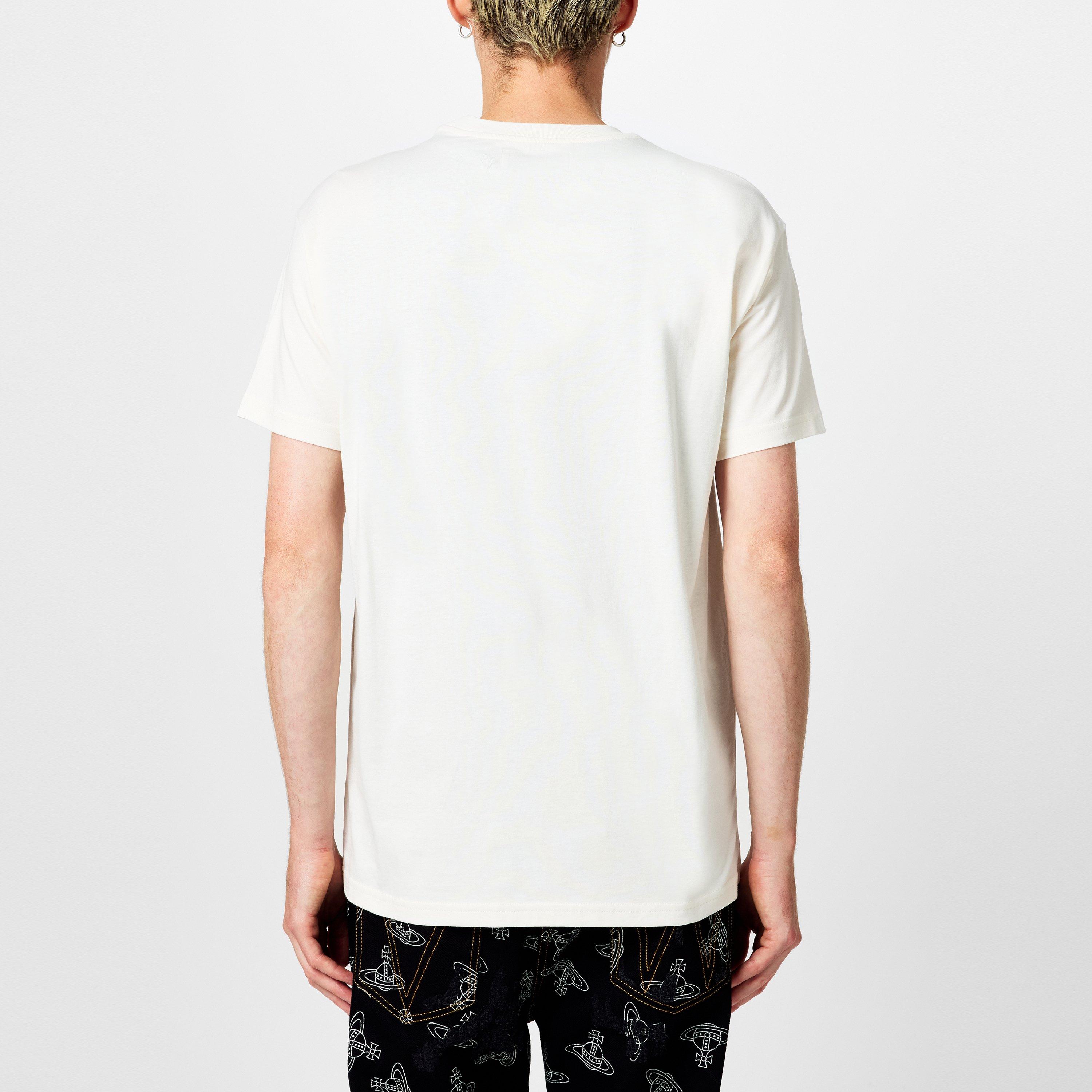 White - Vivienne Westwood - Safety Pin Orb Classic T-Shirt - 3