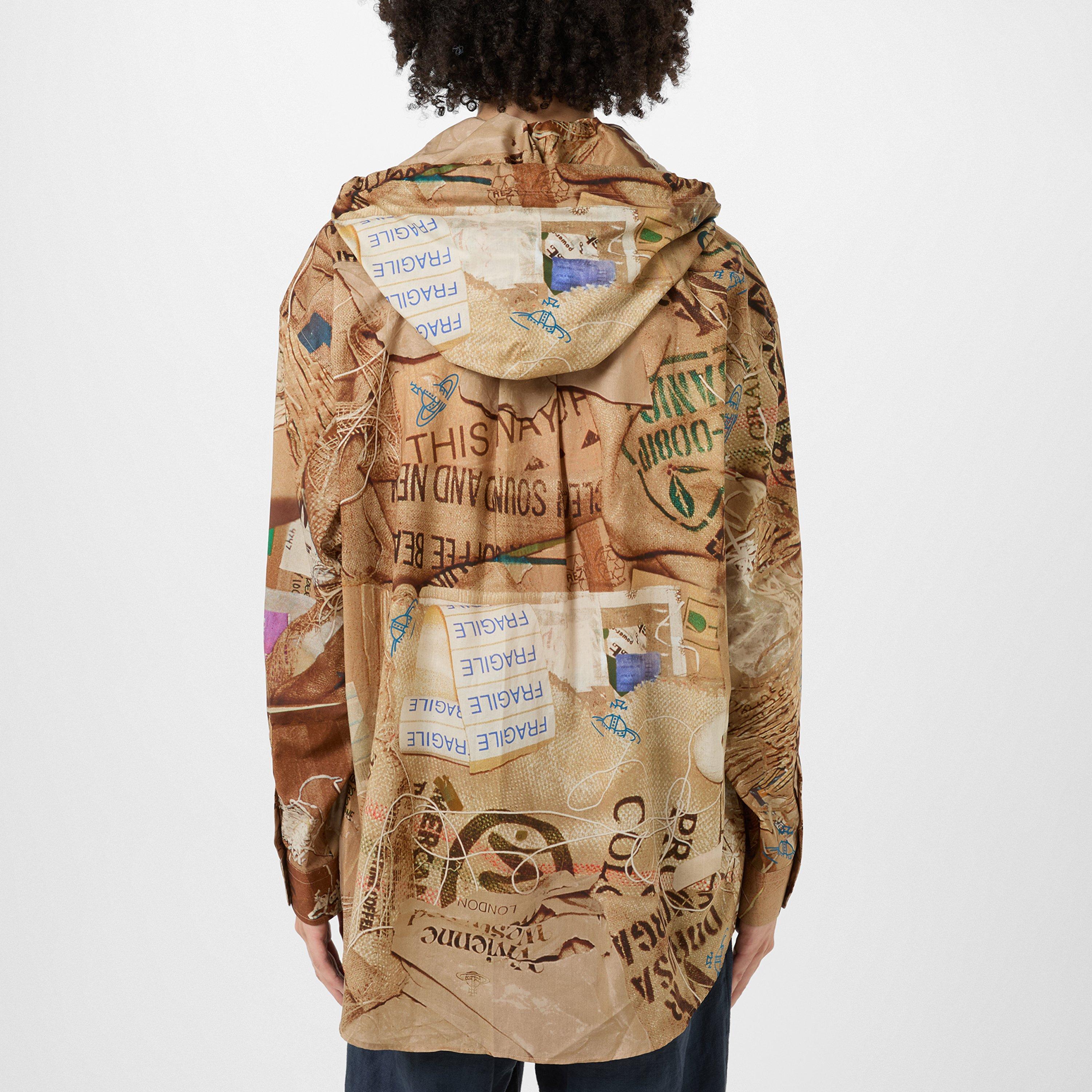 Multi - Vivienne Westwood - Garbage Print Hooded Shirt - 3