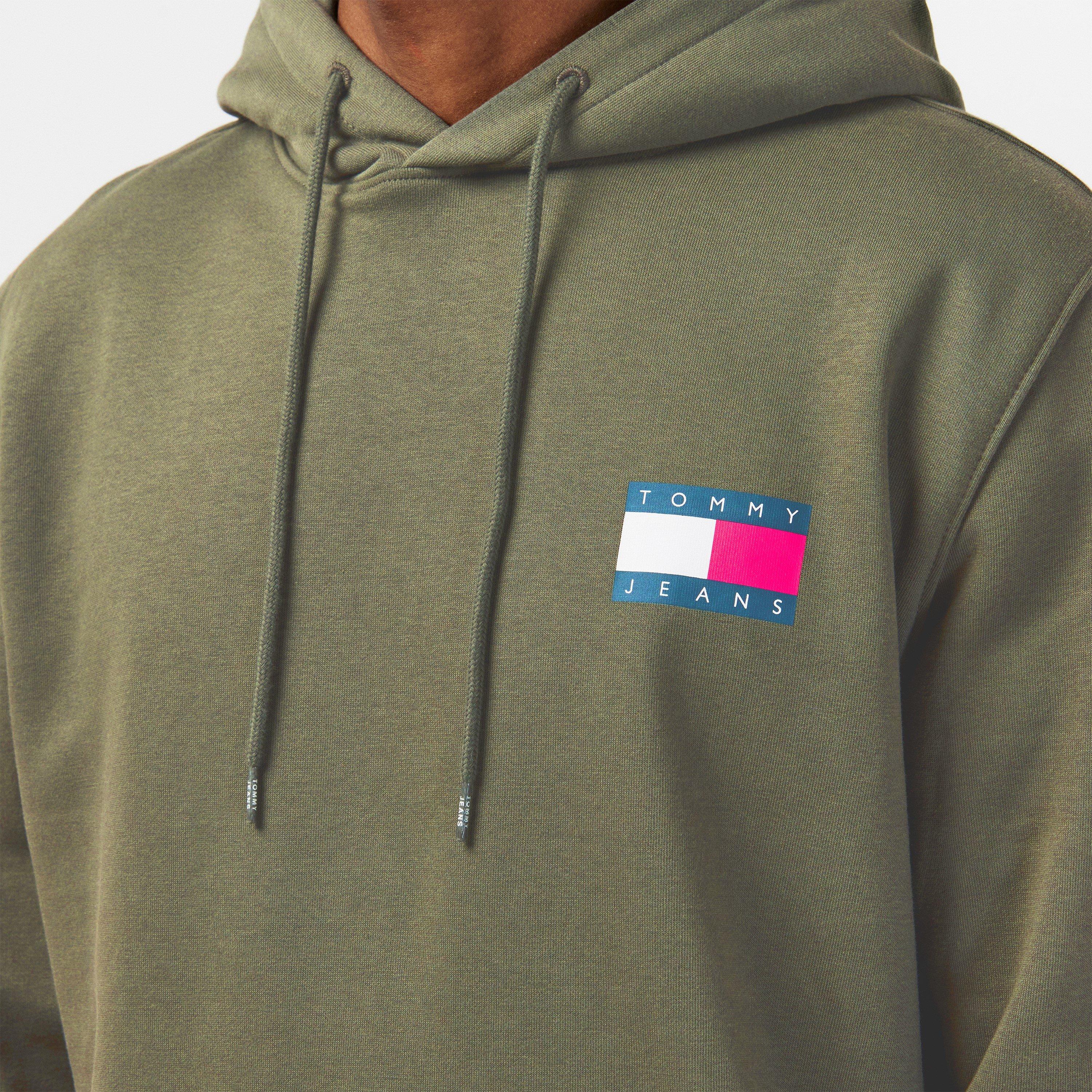 Pewter Green - Tommy Jeans - Men's Regular Essential Flag Hoodie - 5