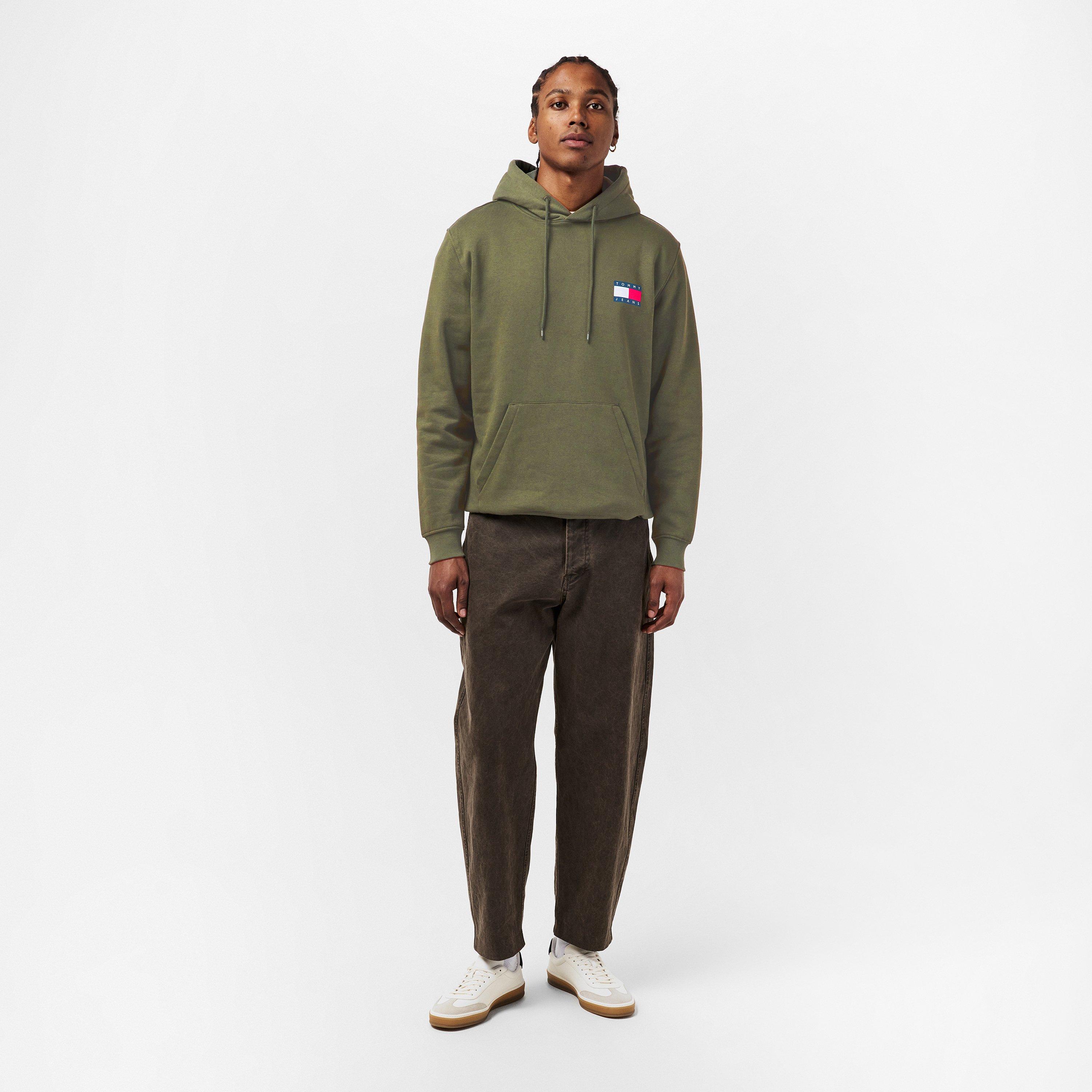 Pewter Green - Tommy Jeans - Men's Regular Essential Flag Hoodie - 6