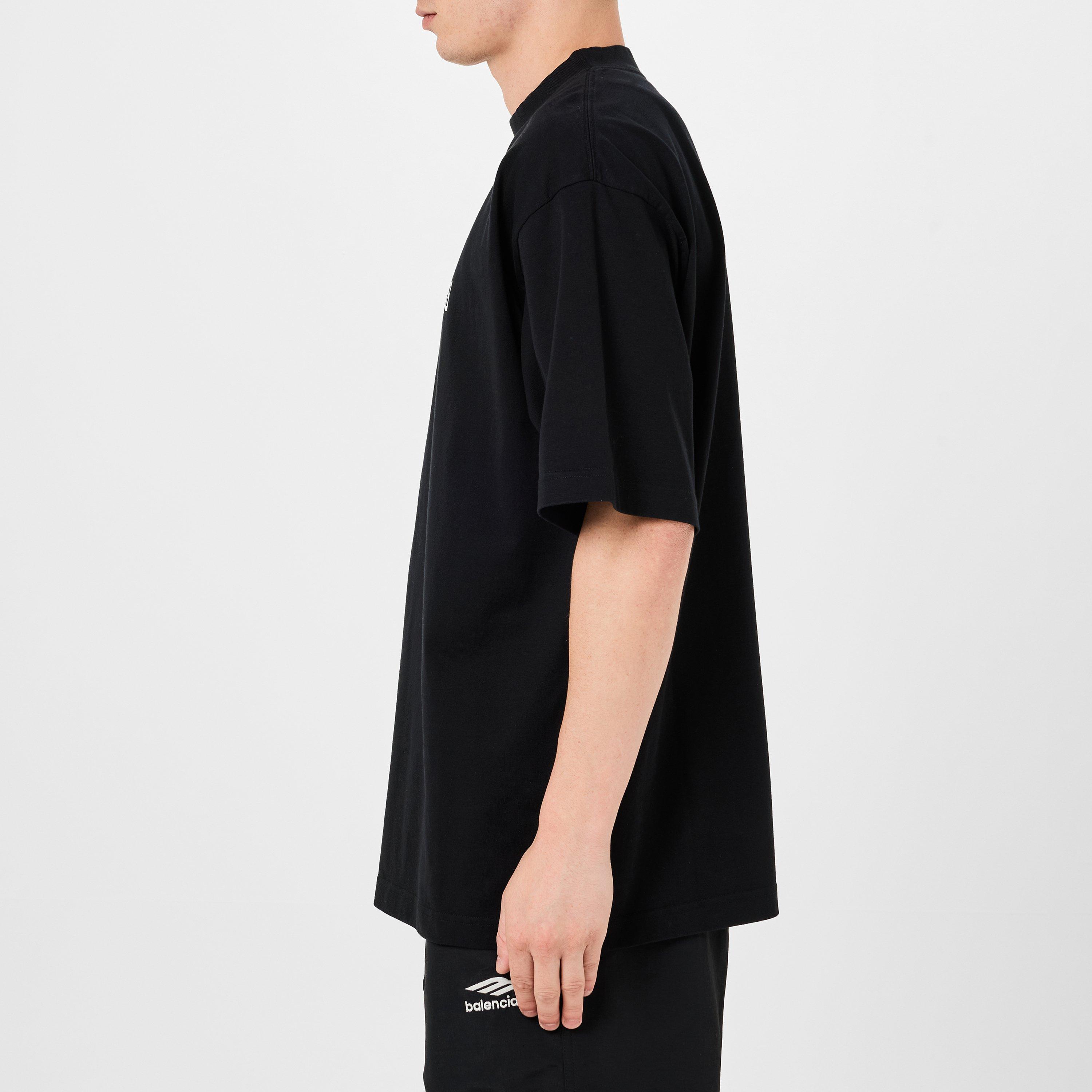 Black/White - Balenciaga - Reversed Logo T-Shirt - 6