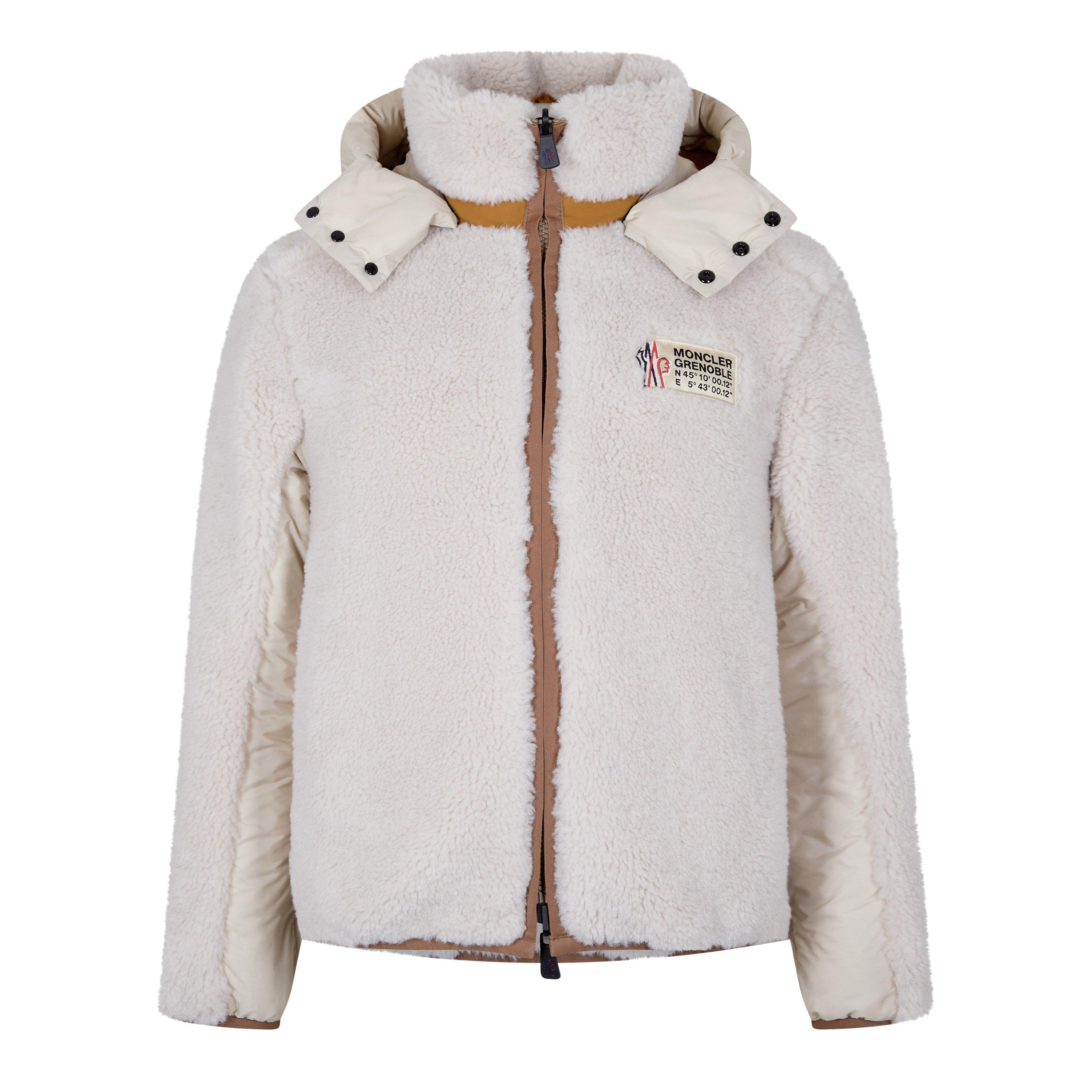 Beige 215 - Moncler Grenoble - Wengi Reversible Teddy Down Jacket - 5