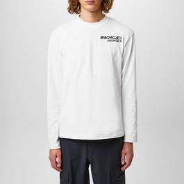 Moncler Grenoble Long Sleeve Logo T Shirt