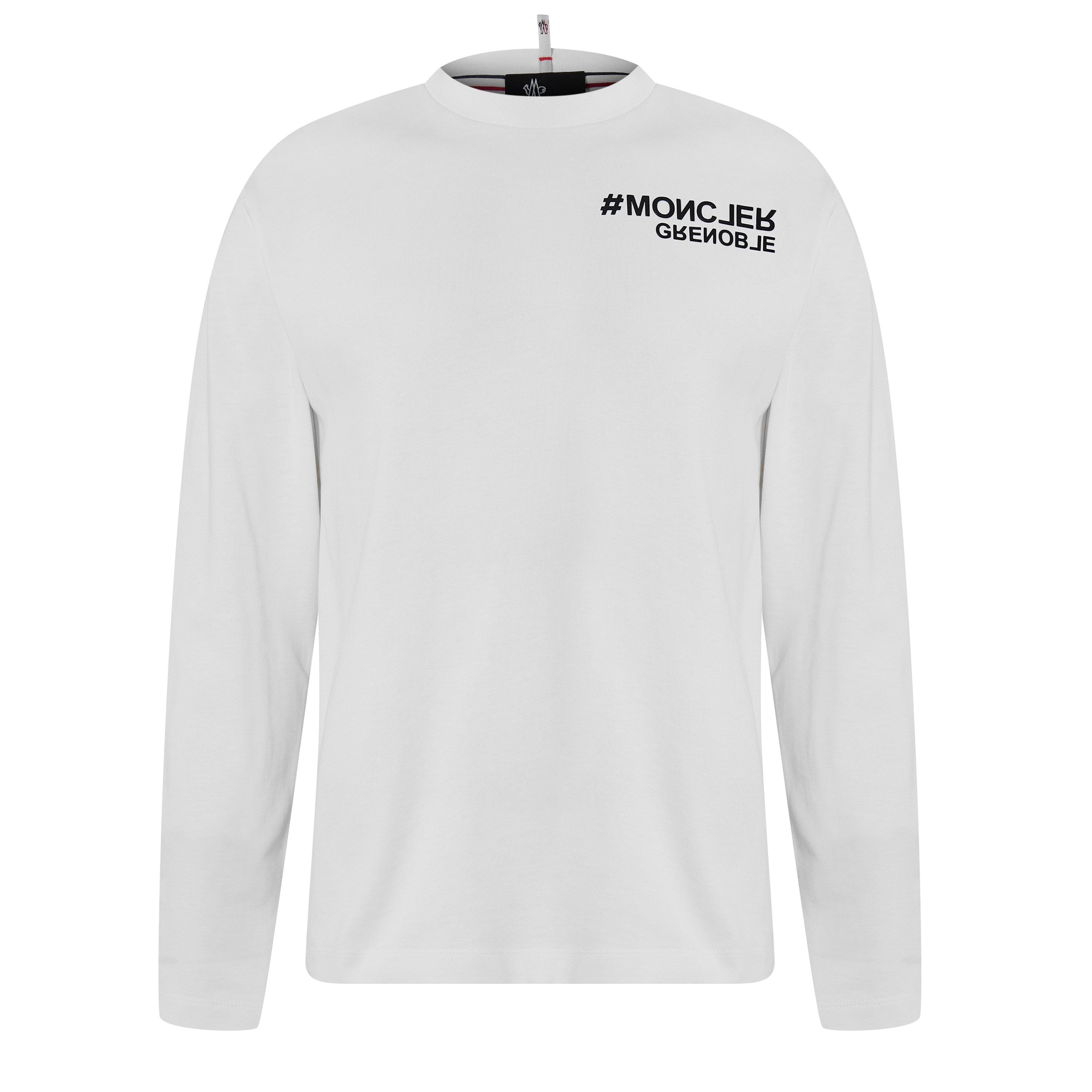 White 041 - Moncler Grenoble - Long Sleeve Logo T-Shirt - 5
