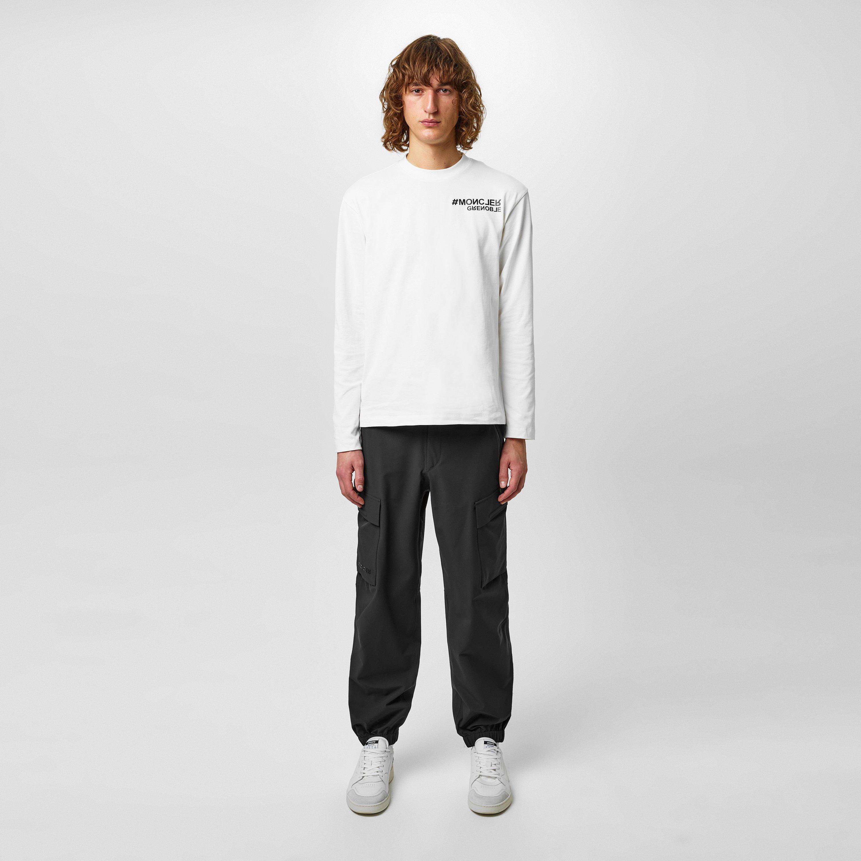White 041 - Moncler Grenoble - Long Sleeve Logo T-Shirt - 4