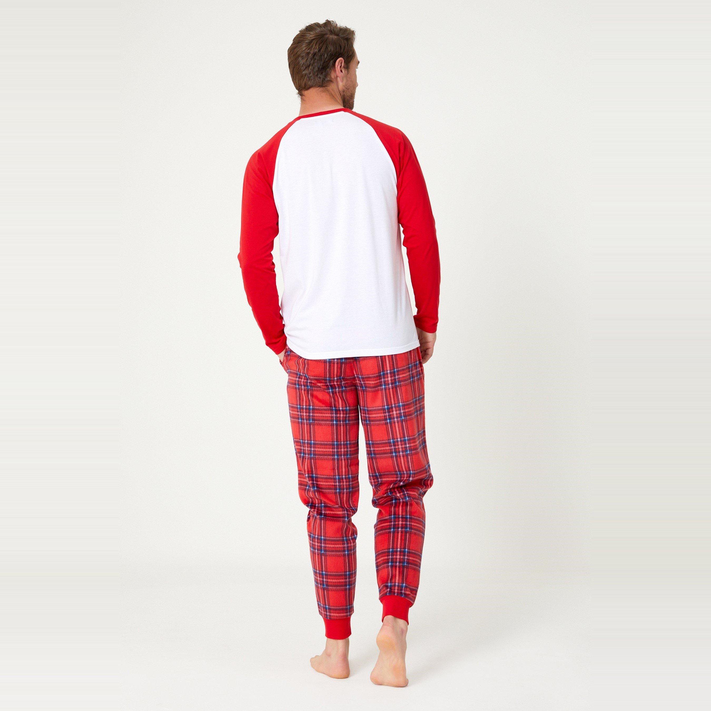 ROJO/BLANCO - Studio - Mens Family Reindeer Pyjama - 4