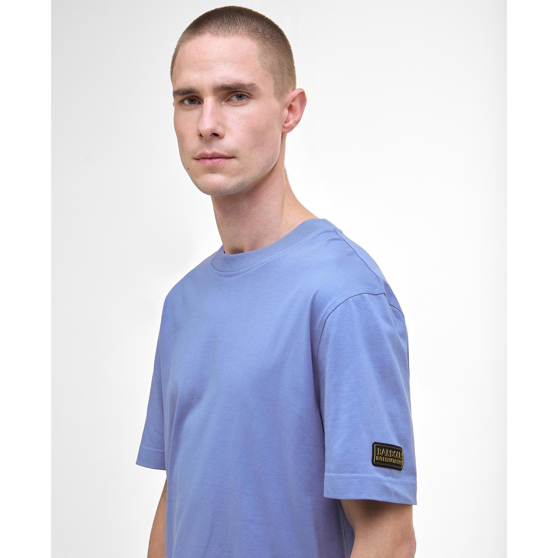 Manor Blue - Barbour International - Outline T-Shirt - 4
