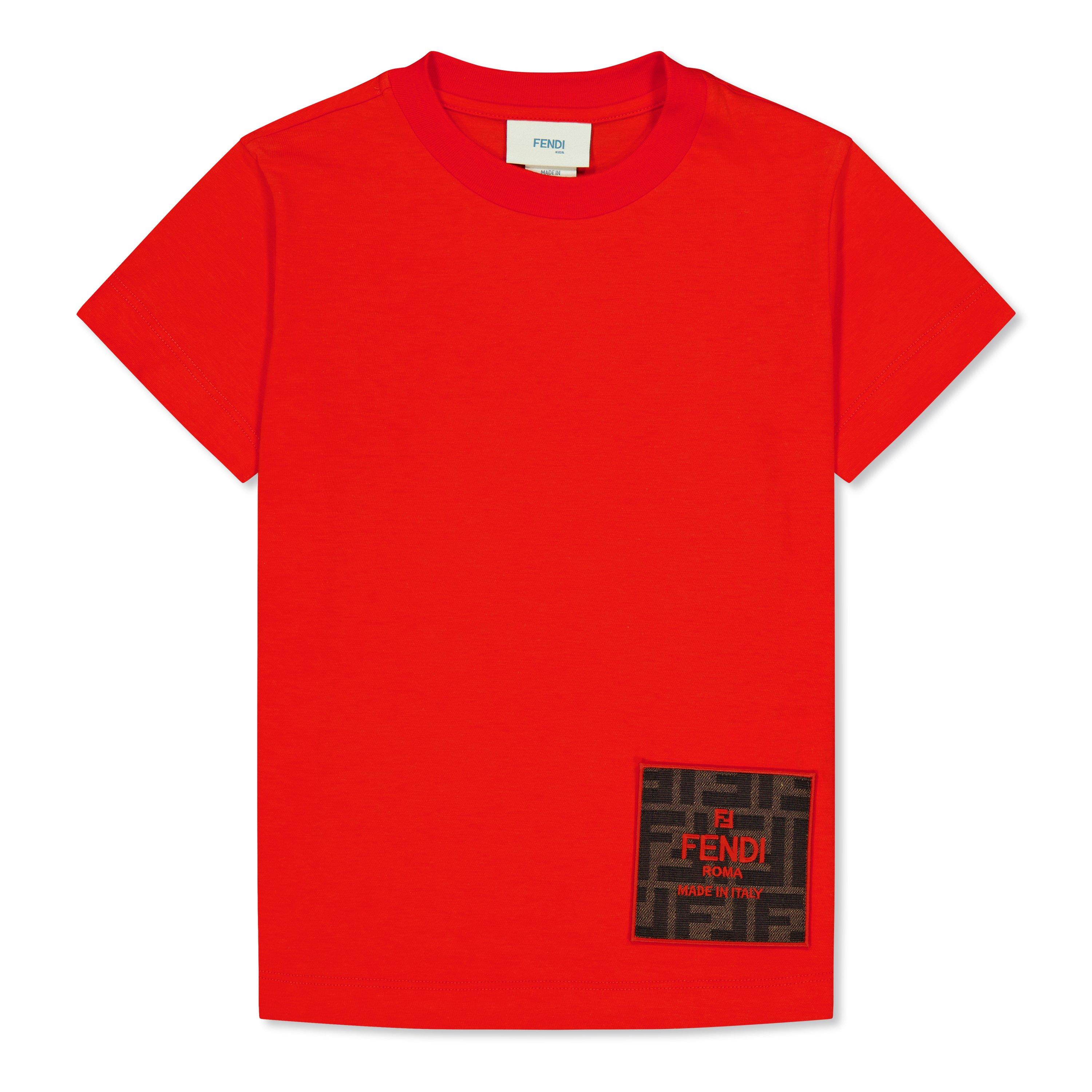 Fendi Cotton Ff Logo T-Shirt Juniors | Flannels