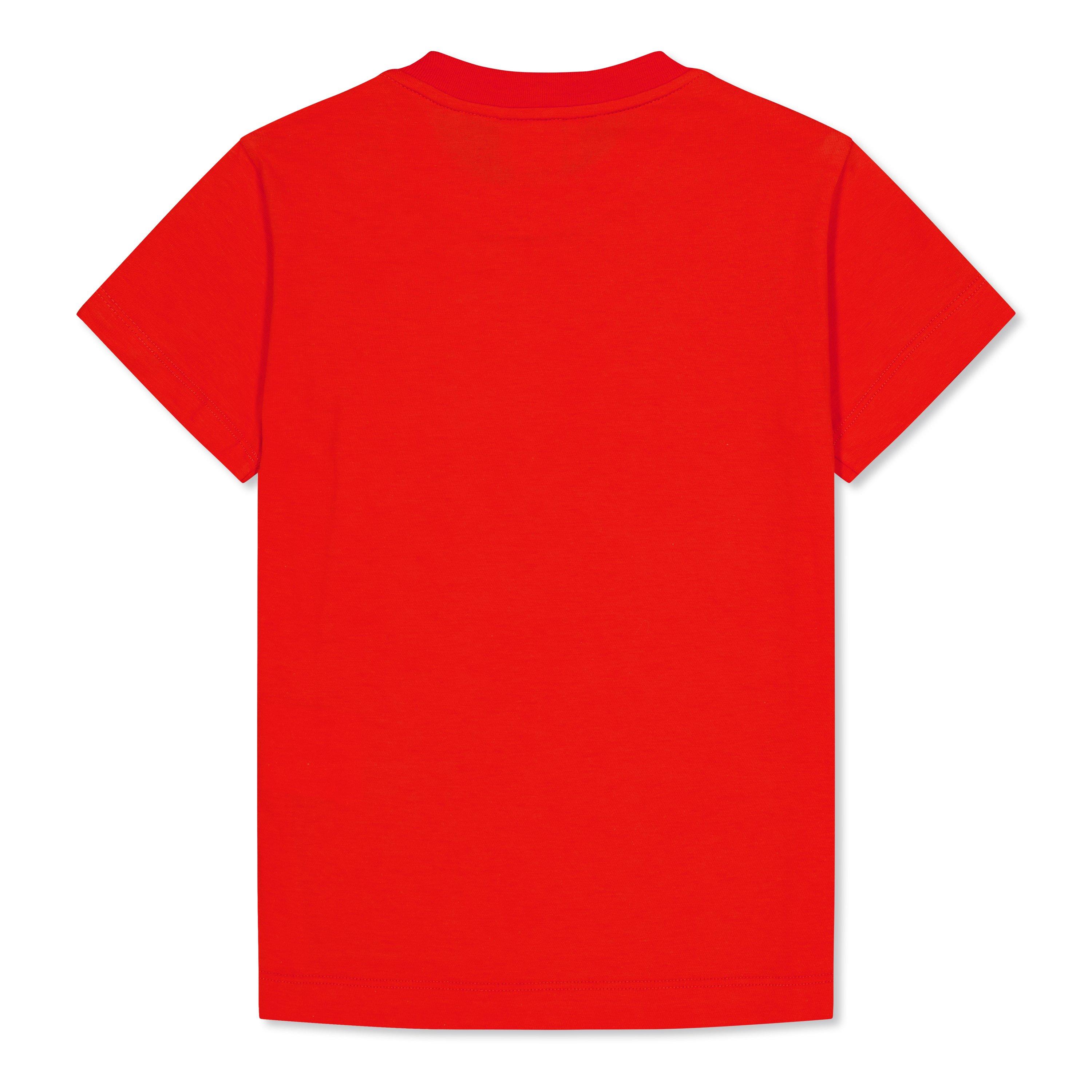 Red F0XDC - Fendi - Cotton Ff Logo T-Shirt Juniors - 2