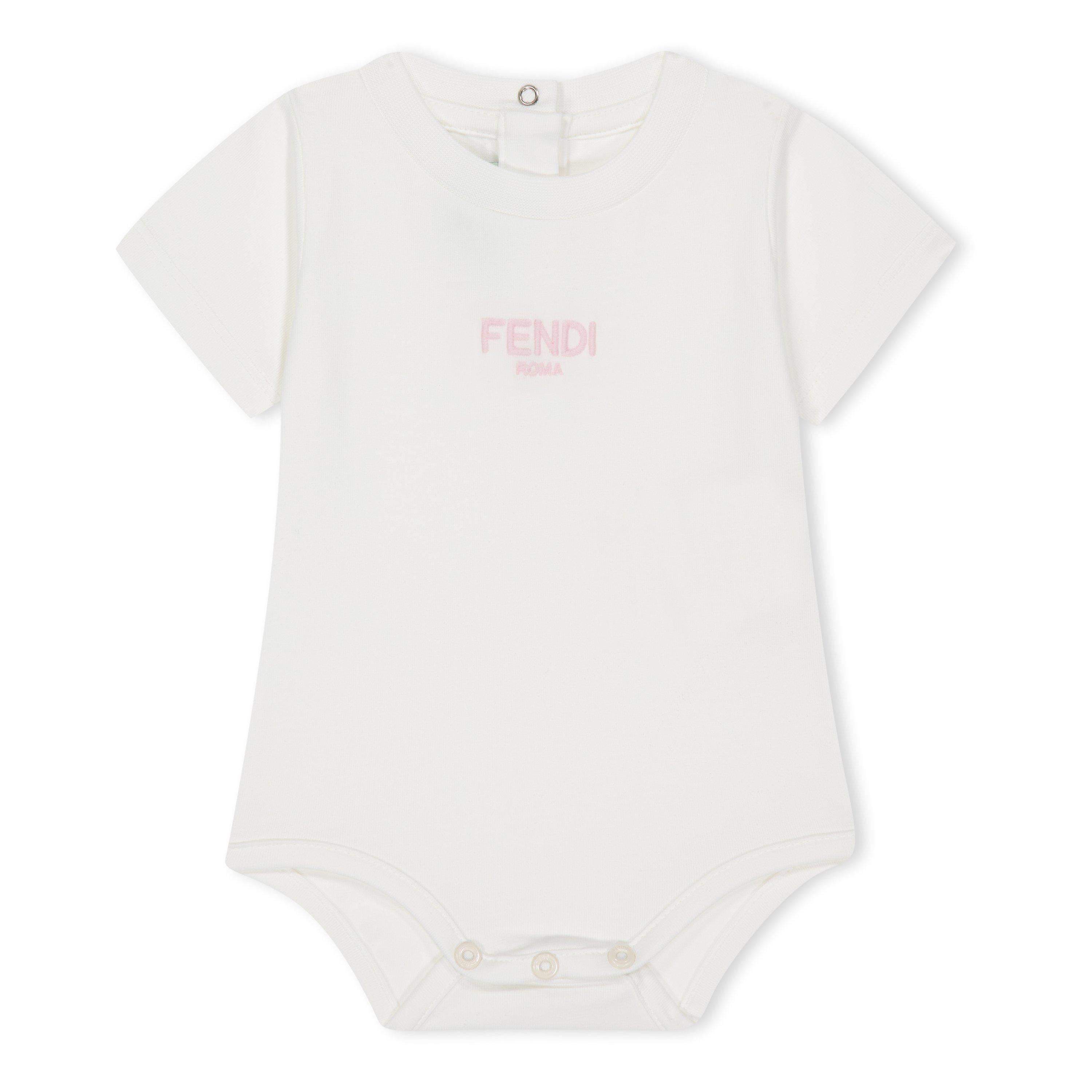 Pink FC011 - Fendi - 2-Pack Jersey Bodysuits Babies - 2