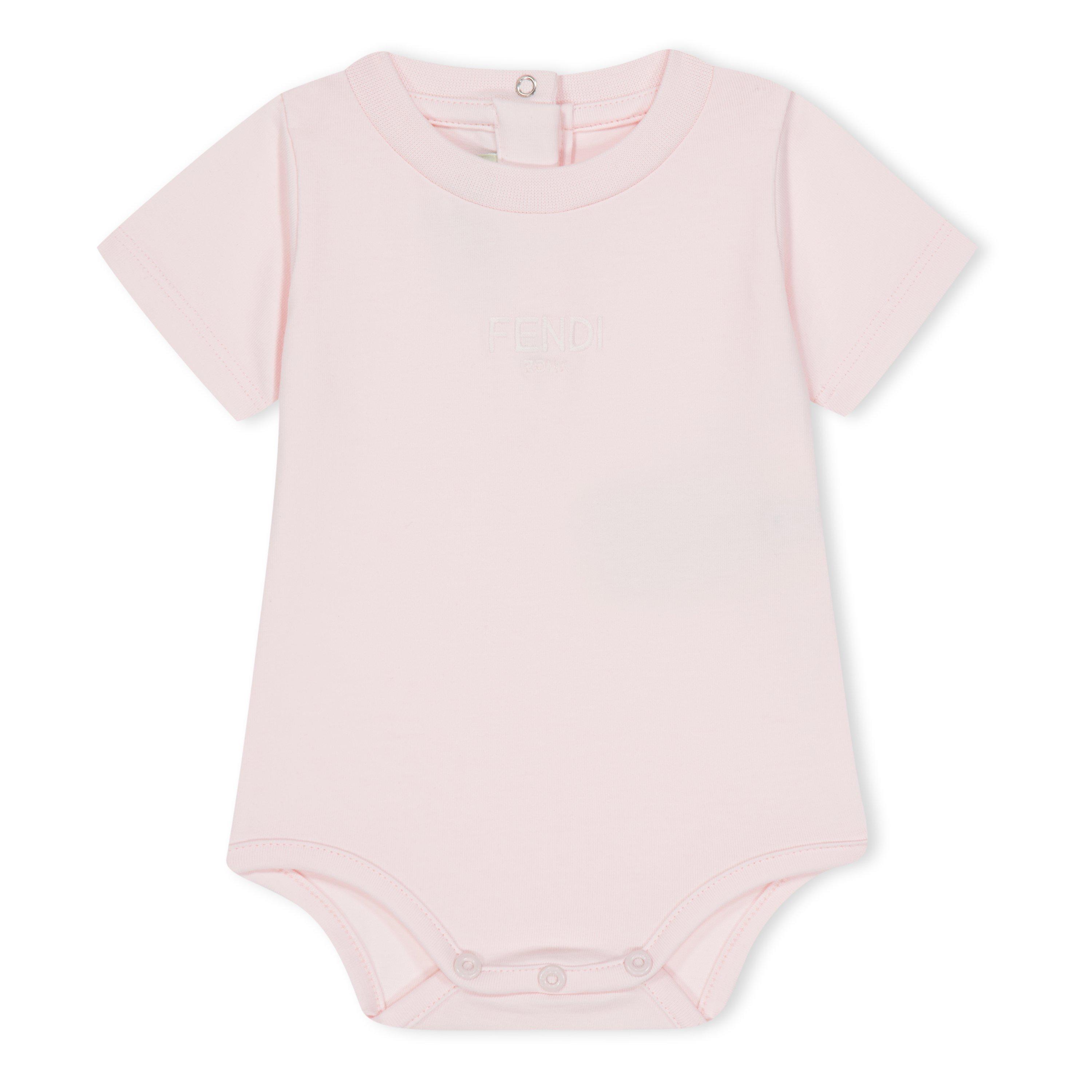 Pink FC011 - Fendi - 2-Pack Jersey Bodysuits Babies - 3