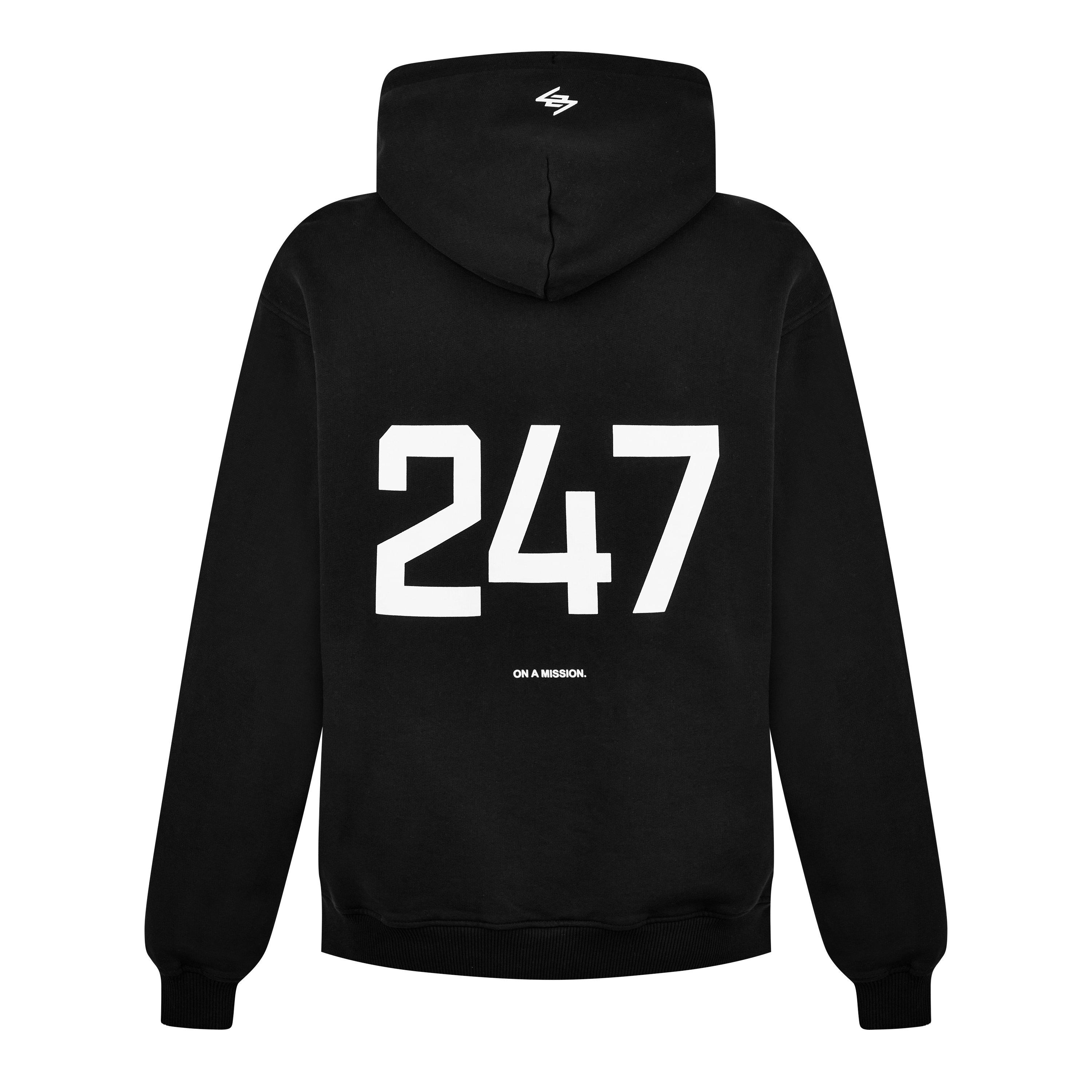 Jet Black - Represent 247 - Men's Logo Cotton 247 Oversized Hoodie - 2