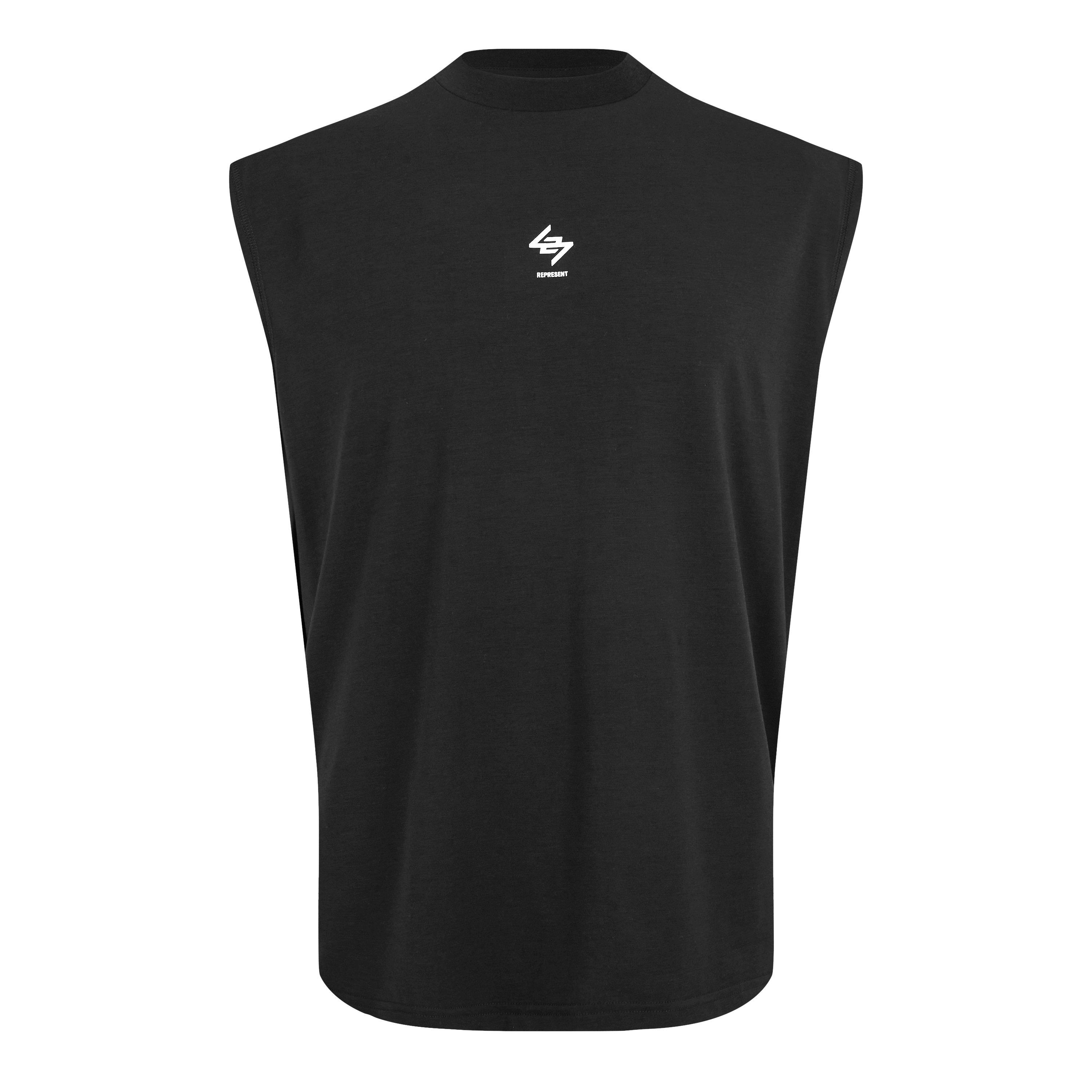 Jet Black - Represent 247 - 247 Oversized Tank Top - 2