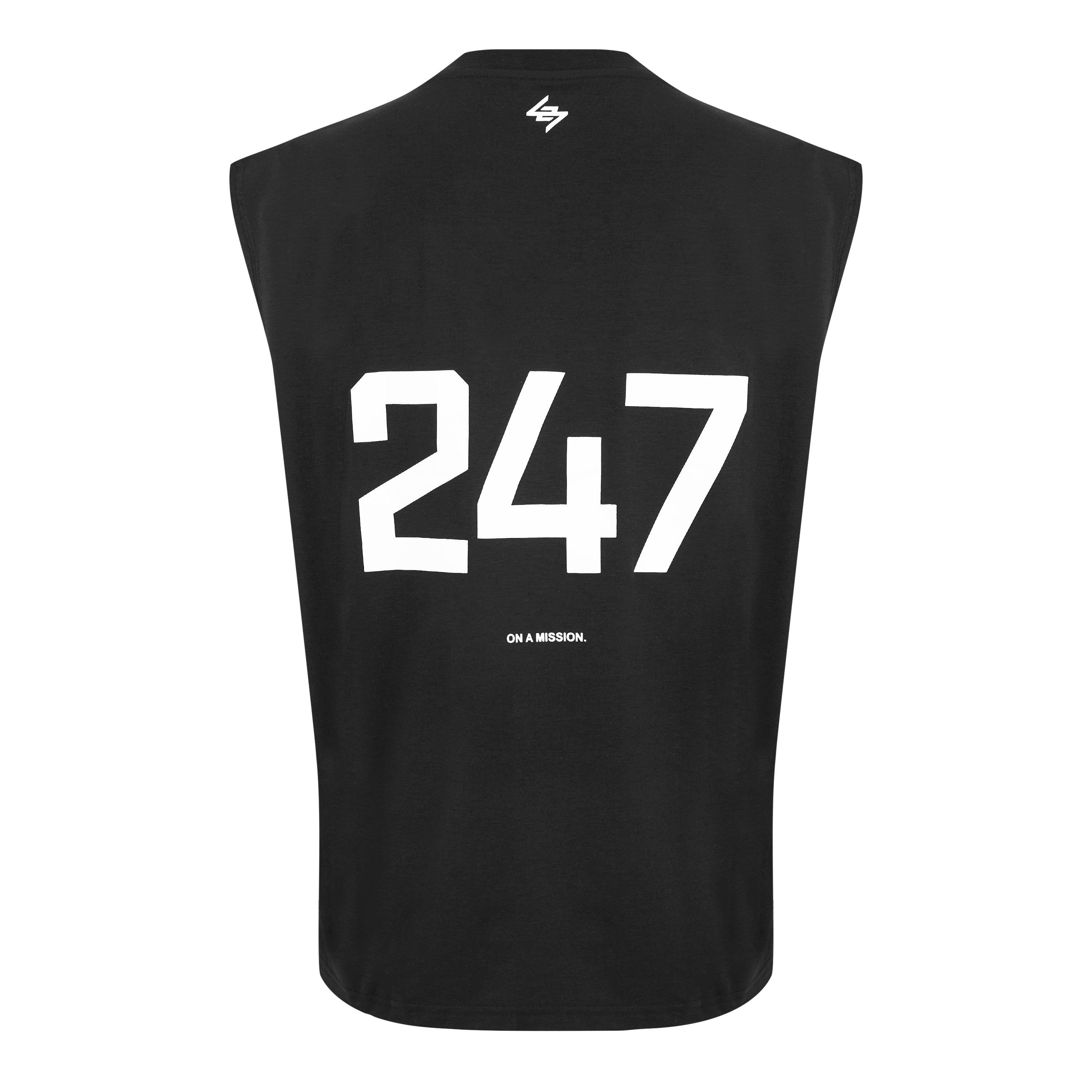 Jet Black - Represent 247 - 247 Oversized Tank Top - 8