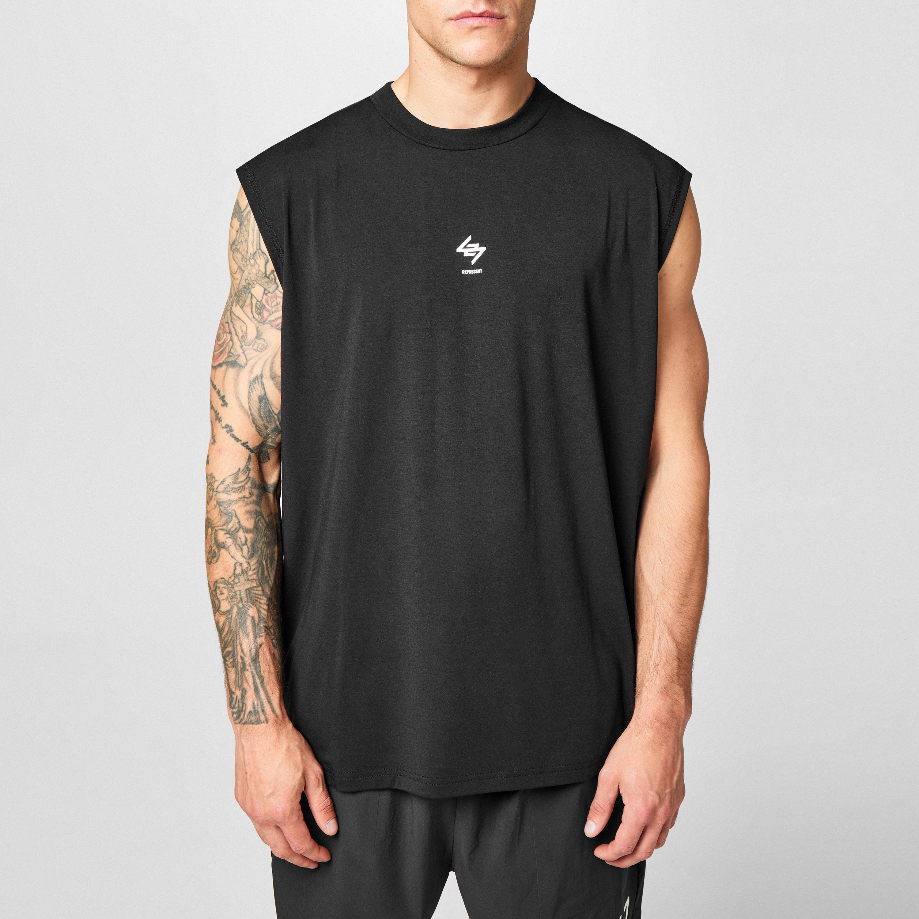 Jet Black - Represent 247 - 247 Oversized Tank Top - 3