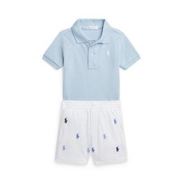 Polo Ralph Lauren Polo Shirt And Shorts Set Babies