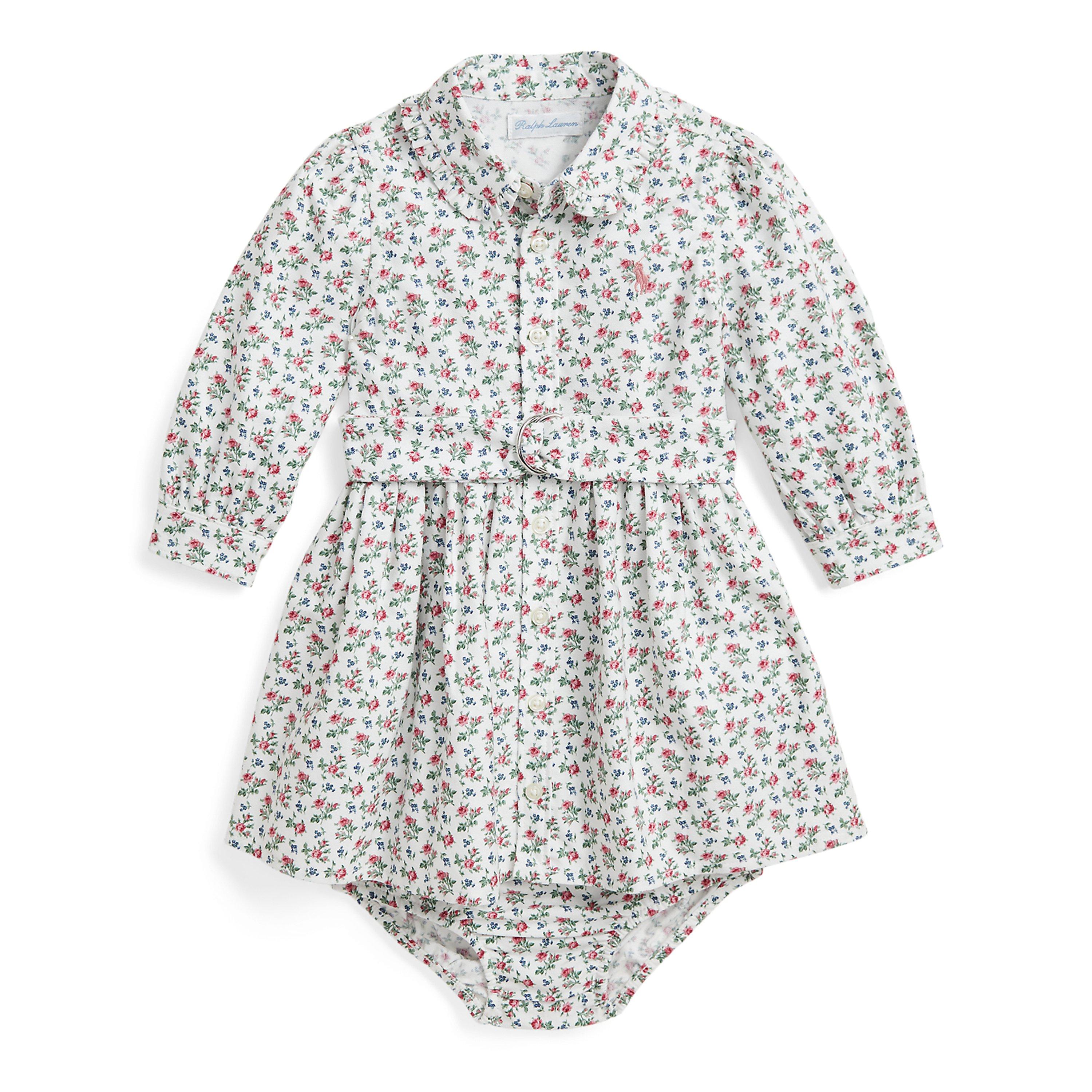 Mariel Floral - Polo Ralph Lauren - Belted Oxford Shirt Dress and Bloomers Babies - 1