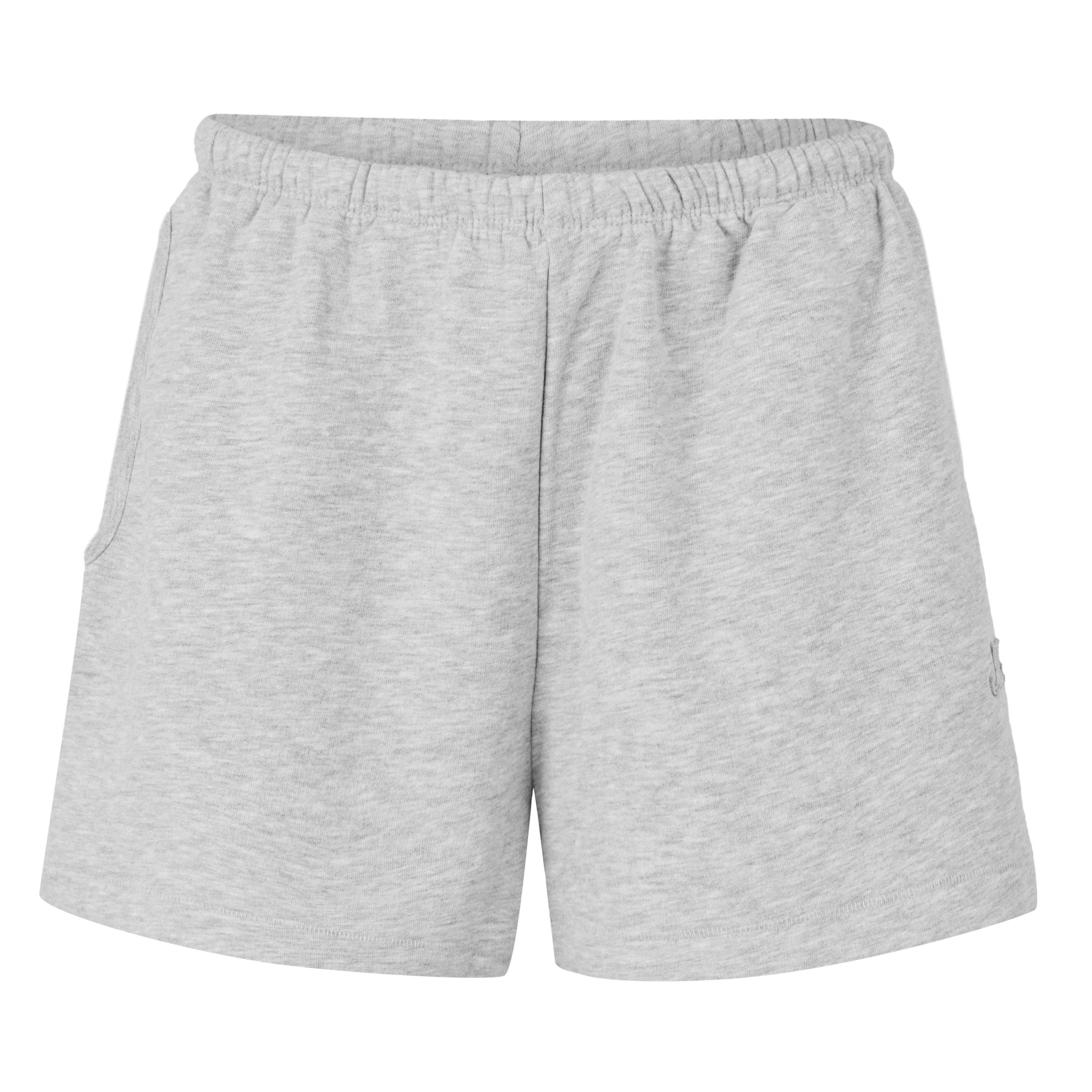 Gris jaspeado - Jack Wills - Women's Slouchy Fleece Jogger Shorts - 1