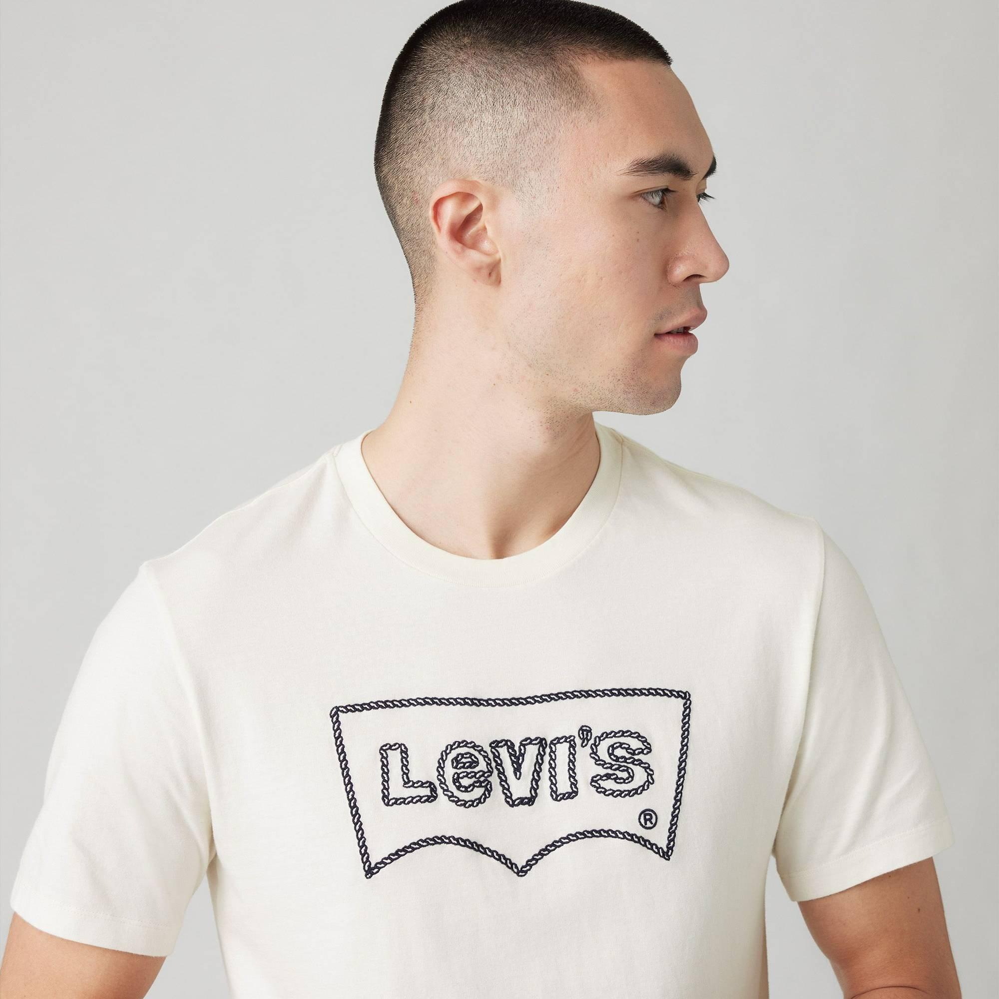 Egret - Levis - Men's Graphic Crewneck Regular Fit T-Shirt - 2