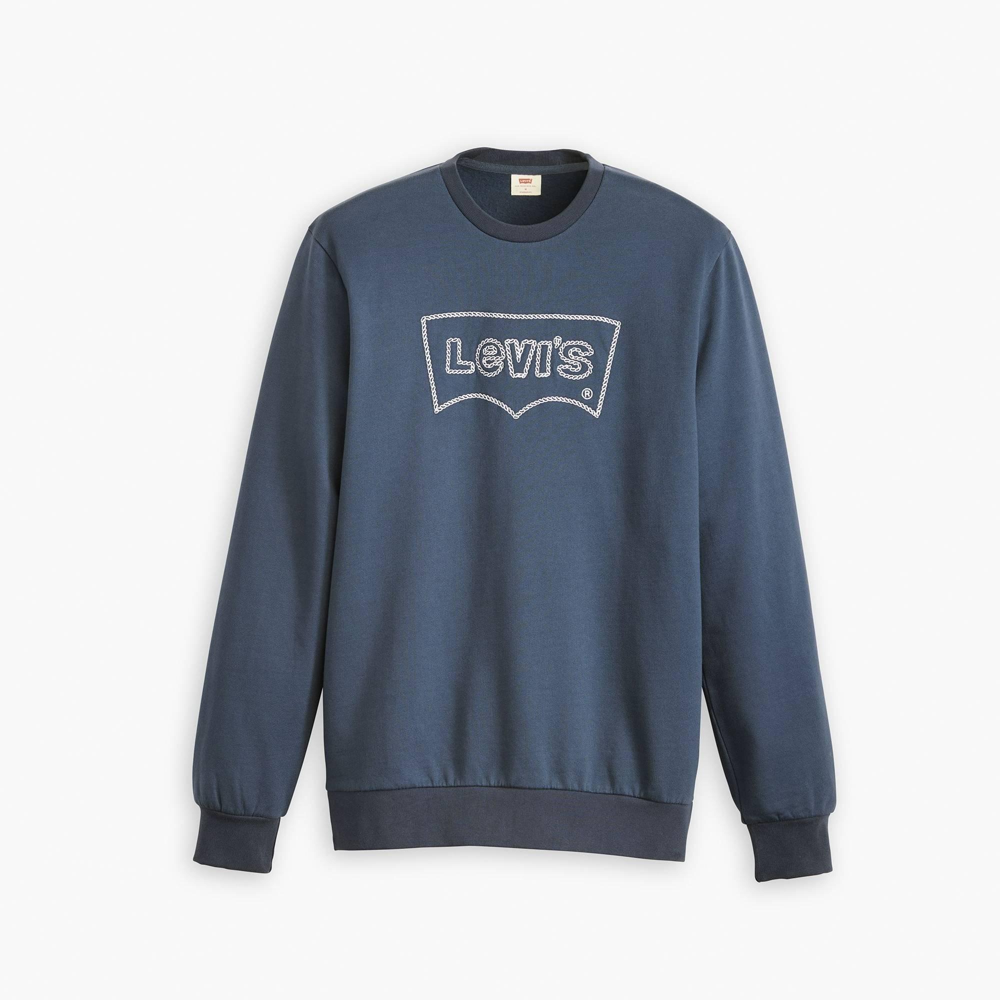 Levis Men's Graphic Crew Sweatshirt - Sargasso Sea - XL