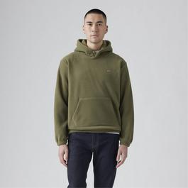 Levis Levis Hm Polar Fleece Hoodie Olive N