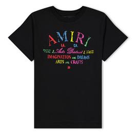 Amiri Arts District Scribble T Shirt Juniors