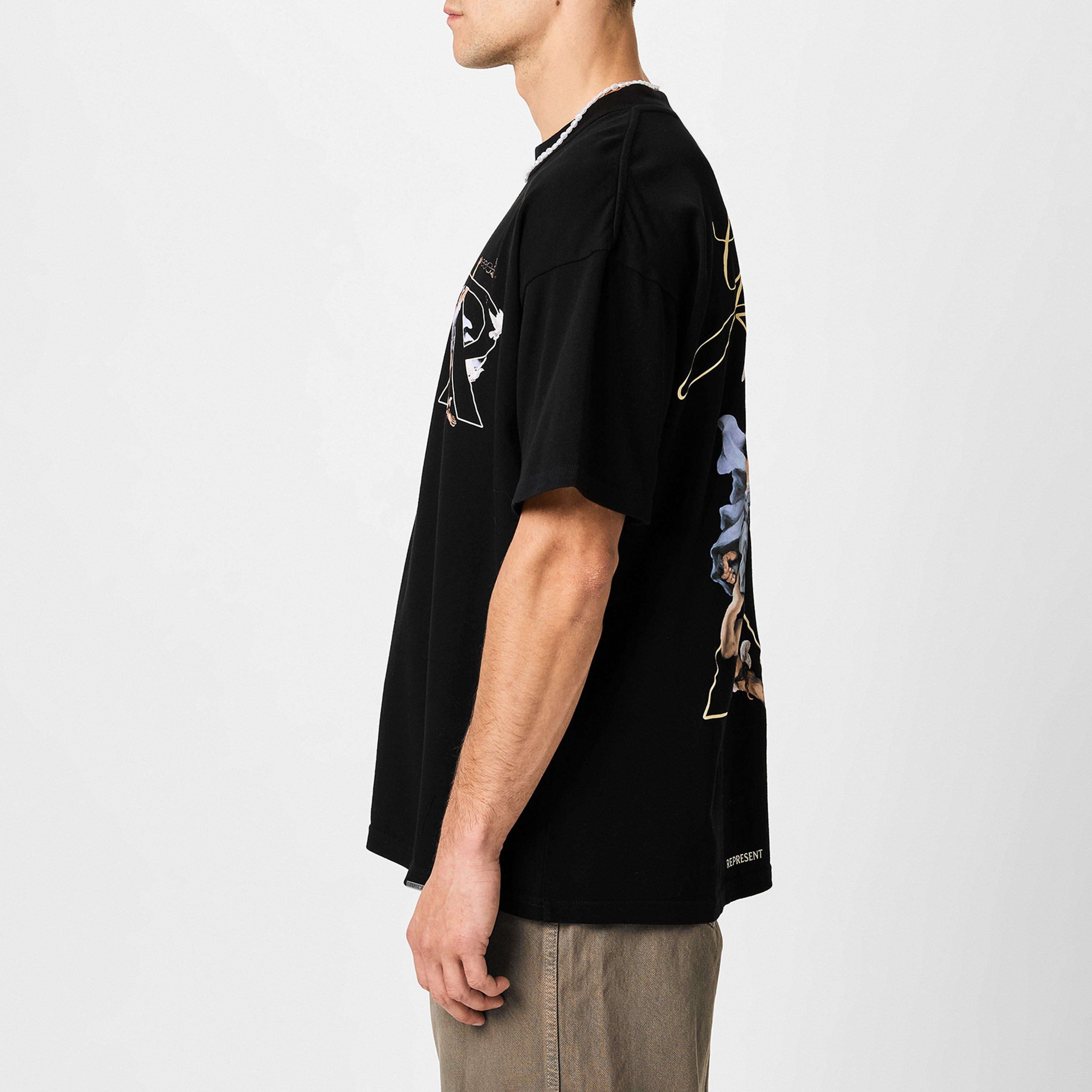 Jet Black - Represent - Men's Rep Hermes T-Shirt, Bold Graphics - 2