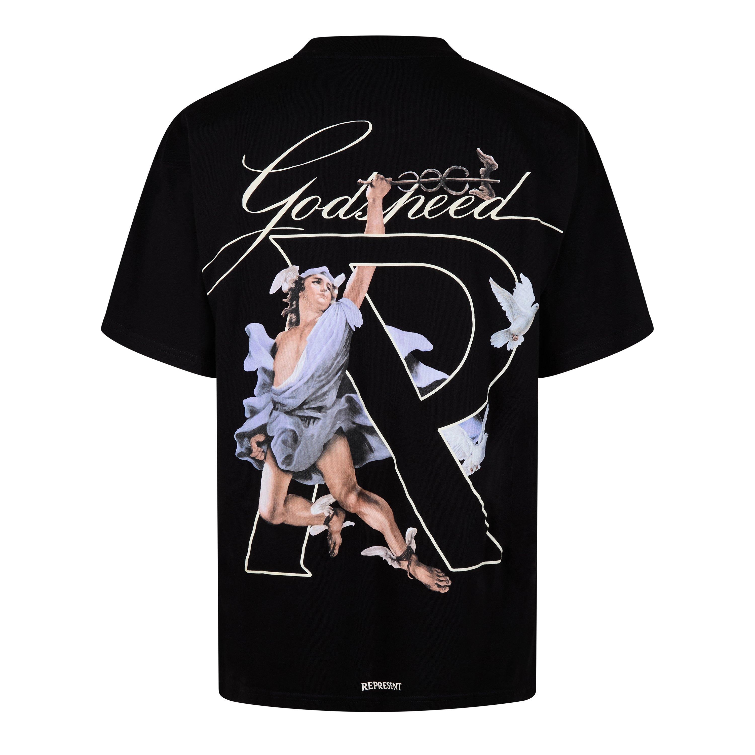 Jet Black - Represent - Men's Rep Hermes T-Shirt, Bold Graphics - 6