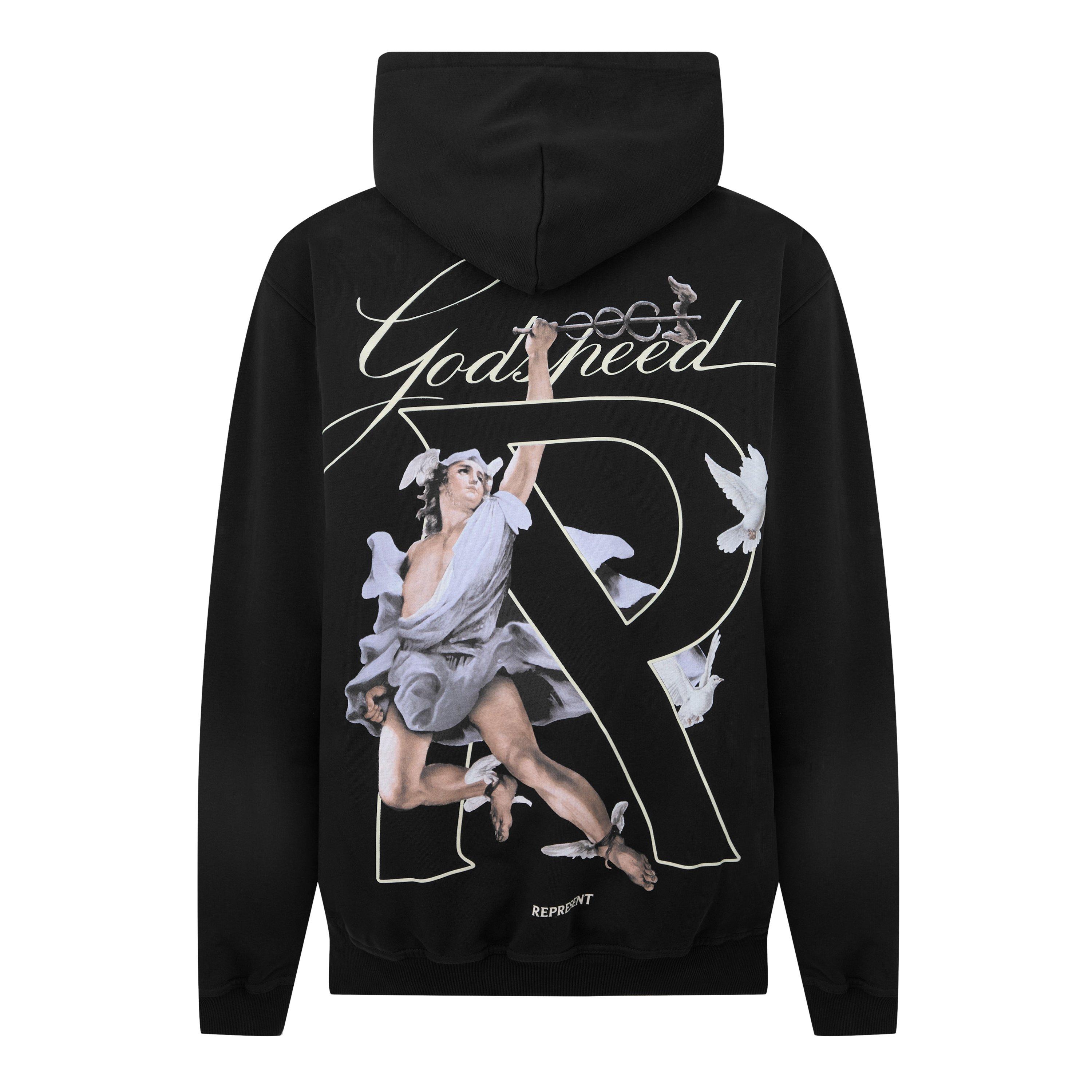 Jet Black - Represent - Men's Luxurious Oversized Hoodie - 2