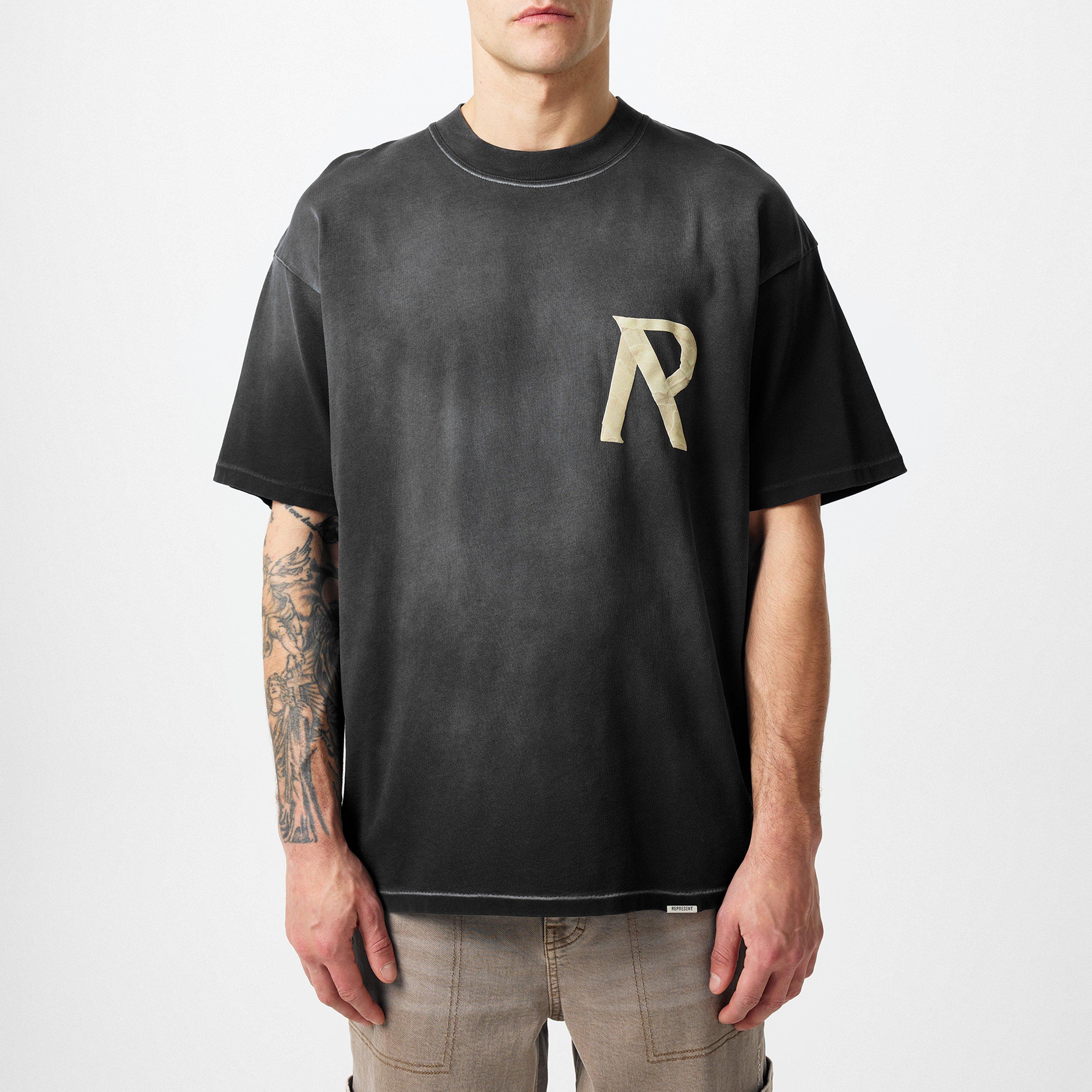Represent | Masking Tape Initial T-Shirt | Oversized T