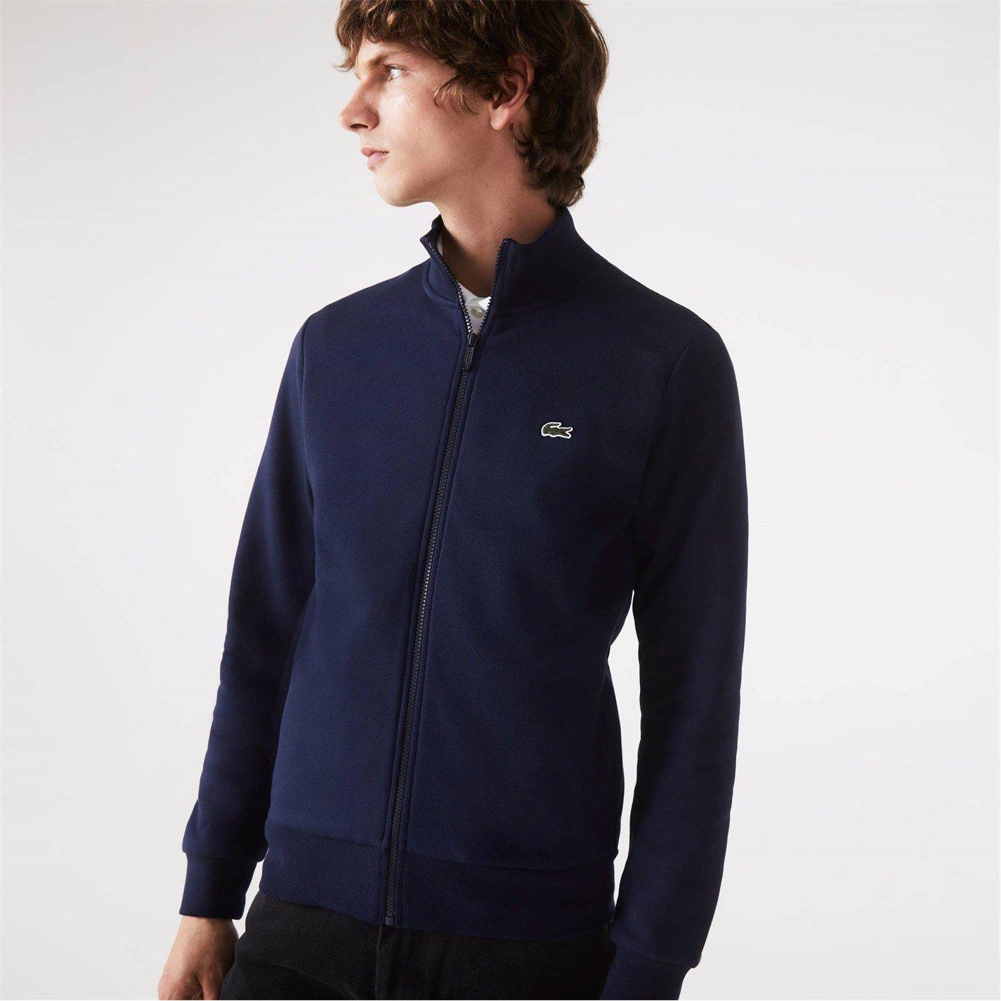 Navy 166 - Lacoste - Basic Full Zip Fleece Top - 3