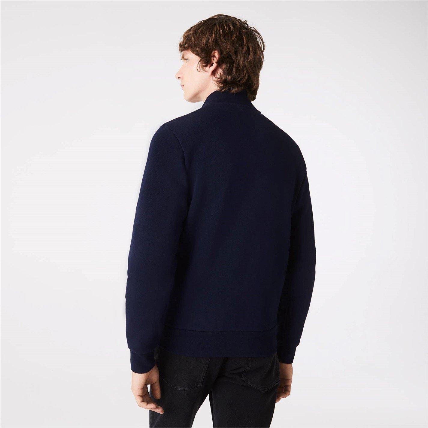 Navy 166 - Lacoste - Basic Full Zip Fleece Top - 4