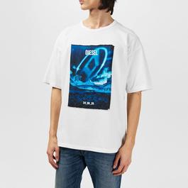 Diesel Graphic Print T Shirt