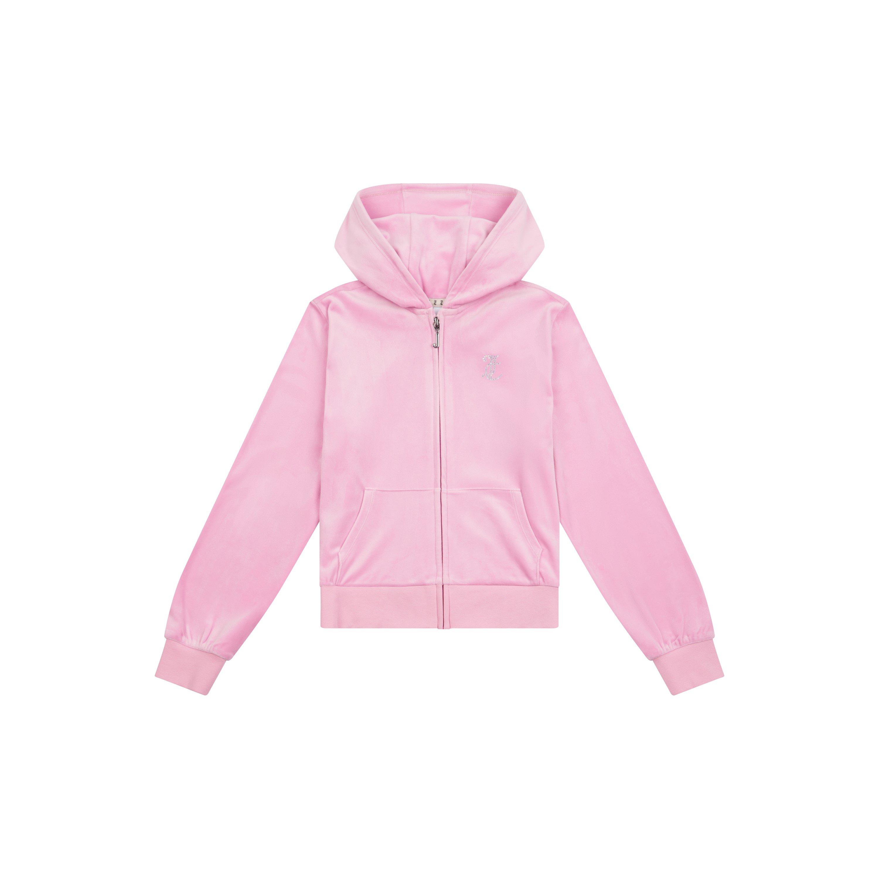 Juicy Couture Girls Velour Hoody - Pink Lilac F89 - 15-16 Yrs