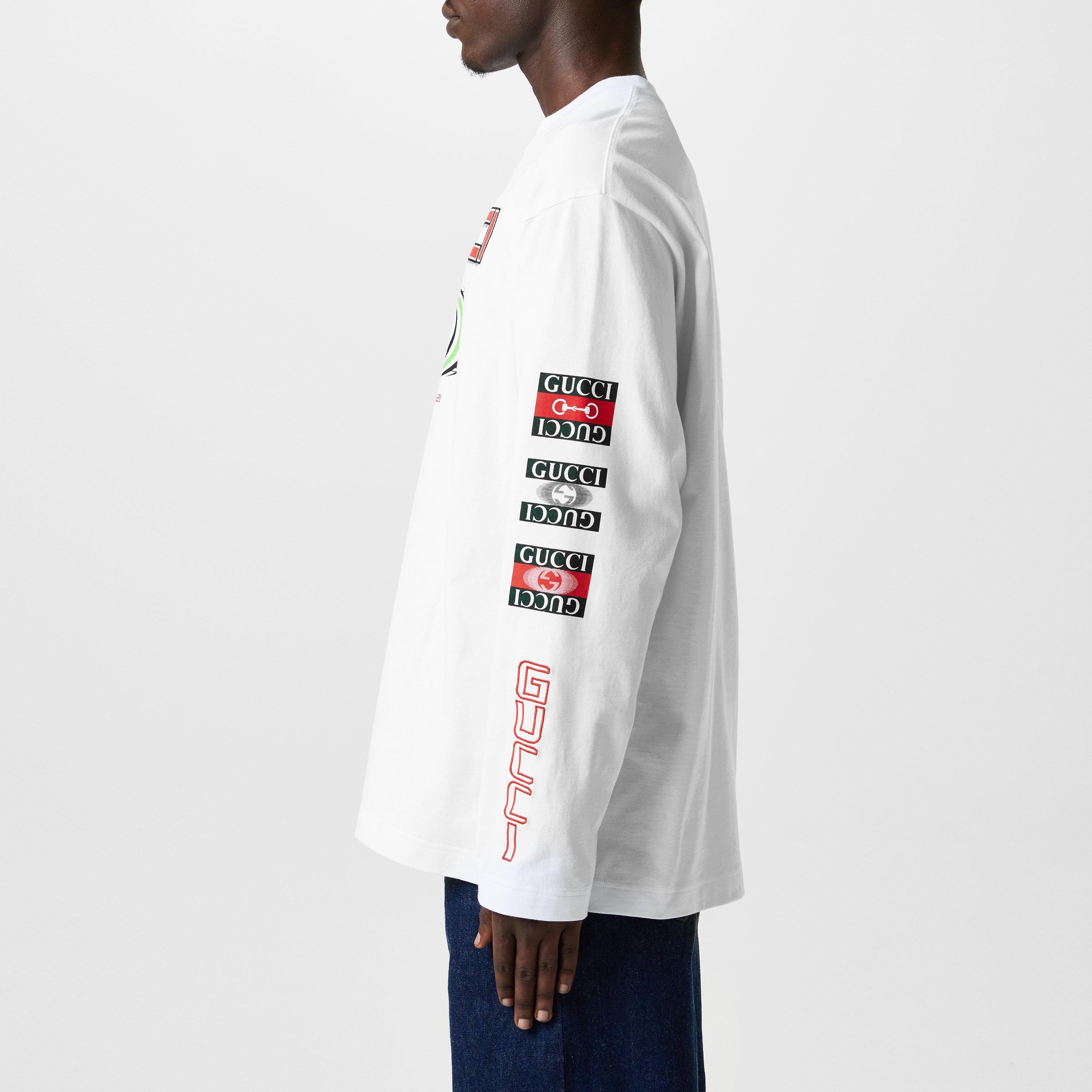 Gucci | Logo Print Long Sleeve T-Shirt | Long Sleeve T
