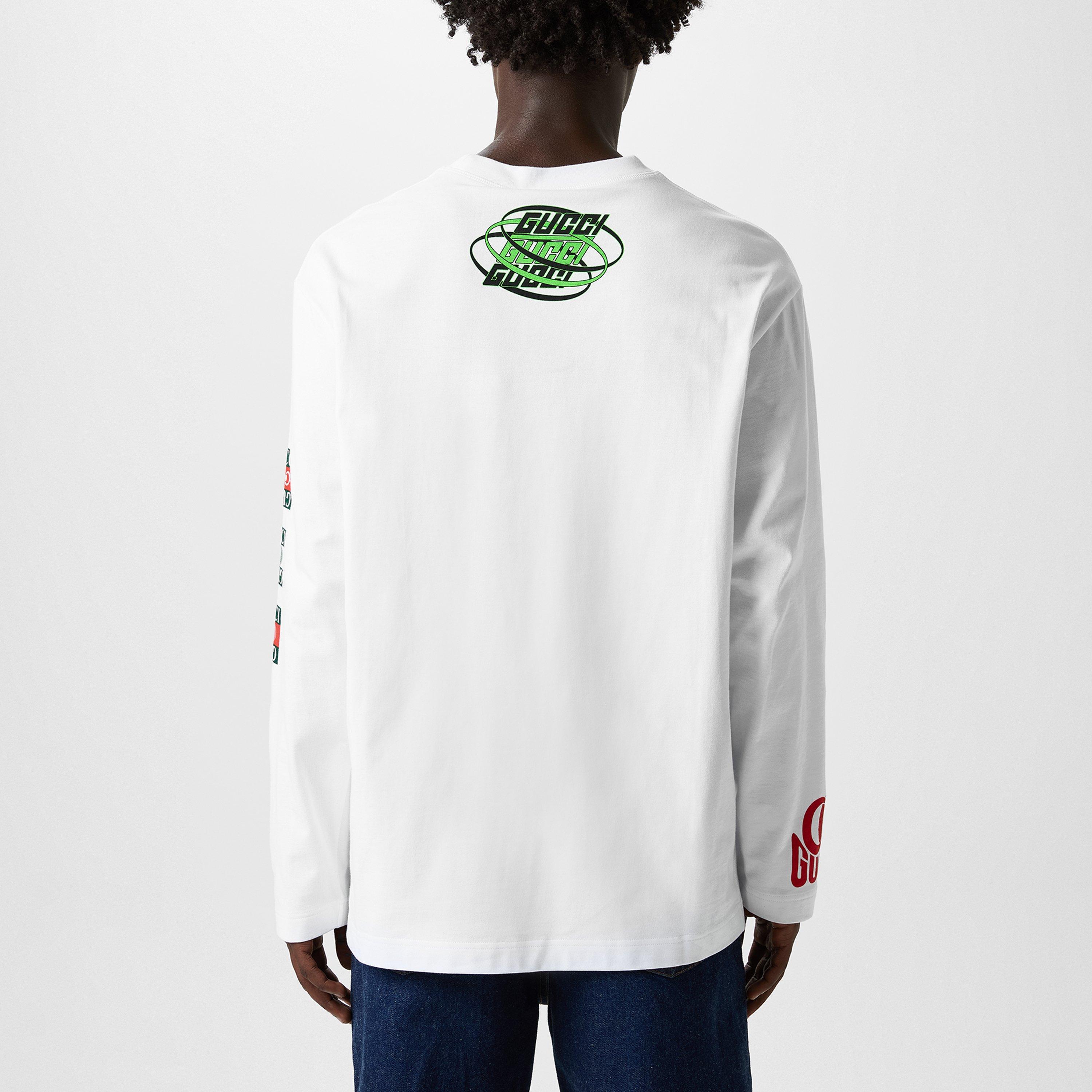 Tシャツ・カットソー A FERRETTI FW19 LOGO STORY SHIRT (0206/_66461081) Gucci Cotton Jersey With Fuori!!! Print T-shirt 'White